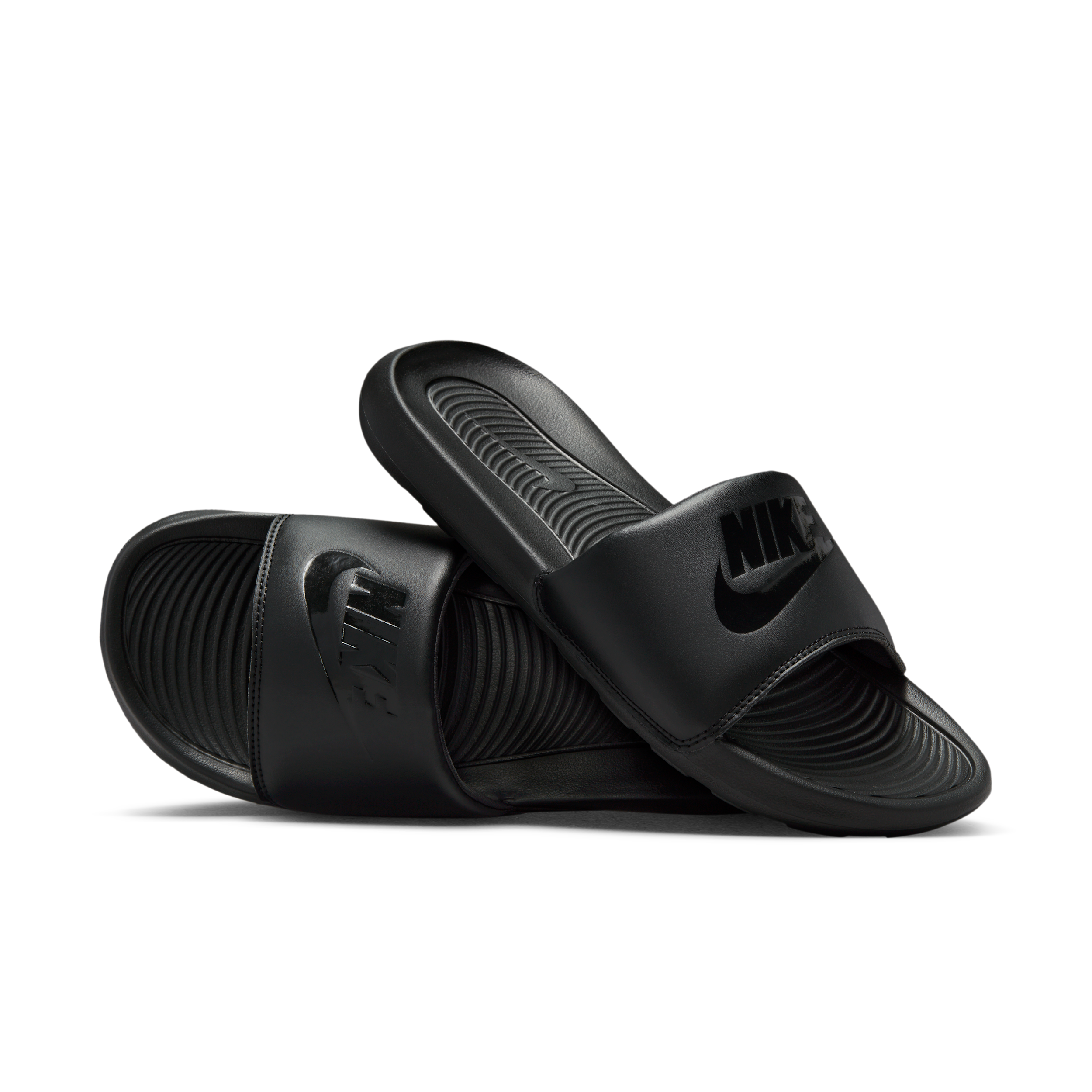 Nike Men's Victori One Slides in Black | CN9675-003