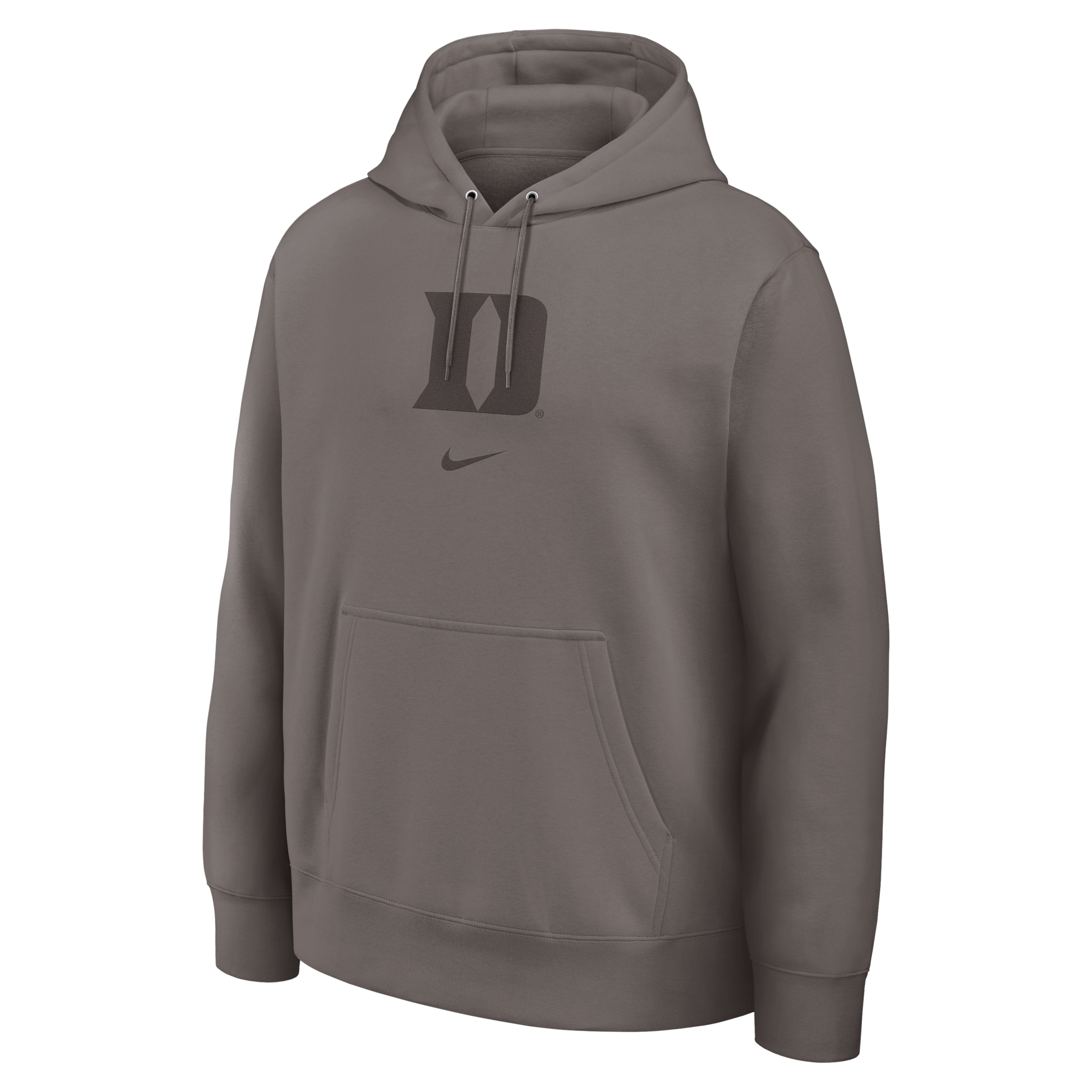 Duke Washed Club Nike Men's College Pullover Hoodie in Grey | 16TW2EKDU-8R4