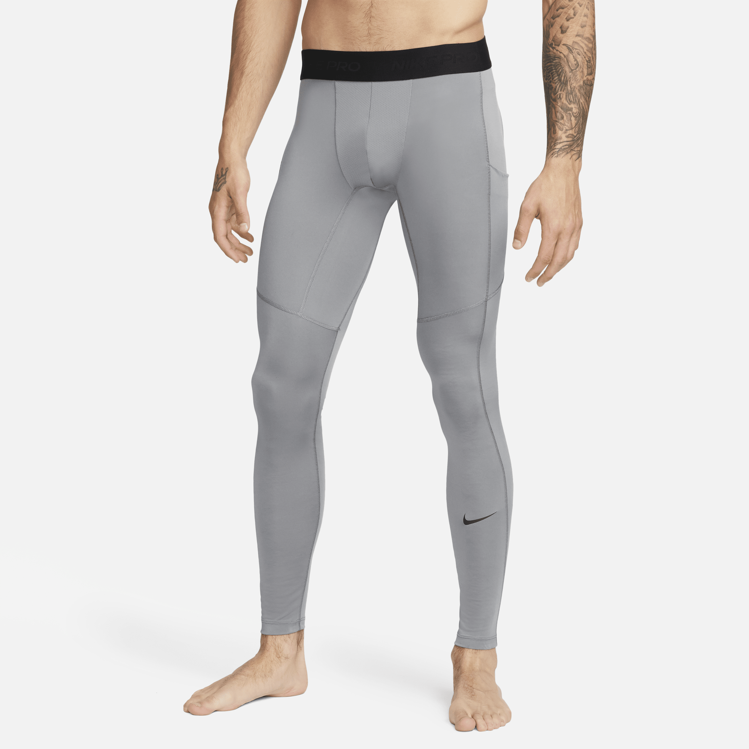 Nike Men's  Pro Dri-fit Fitness Tights In Grey