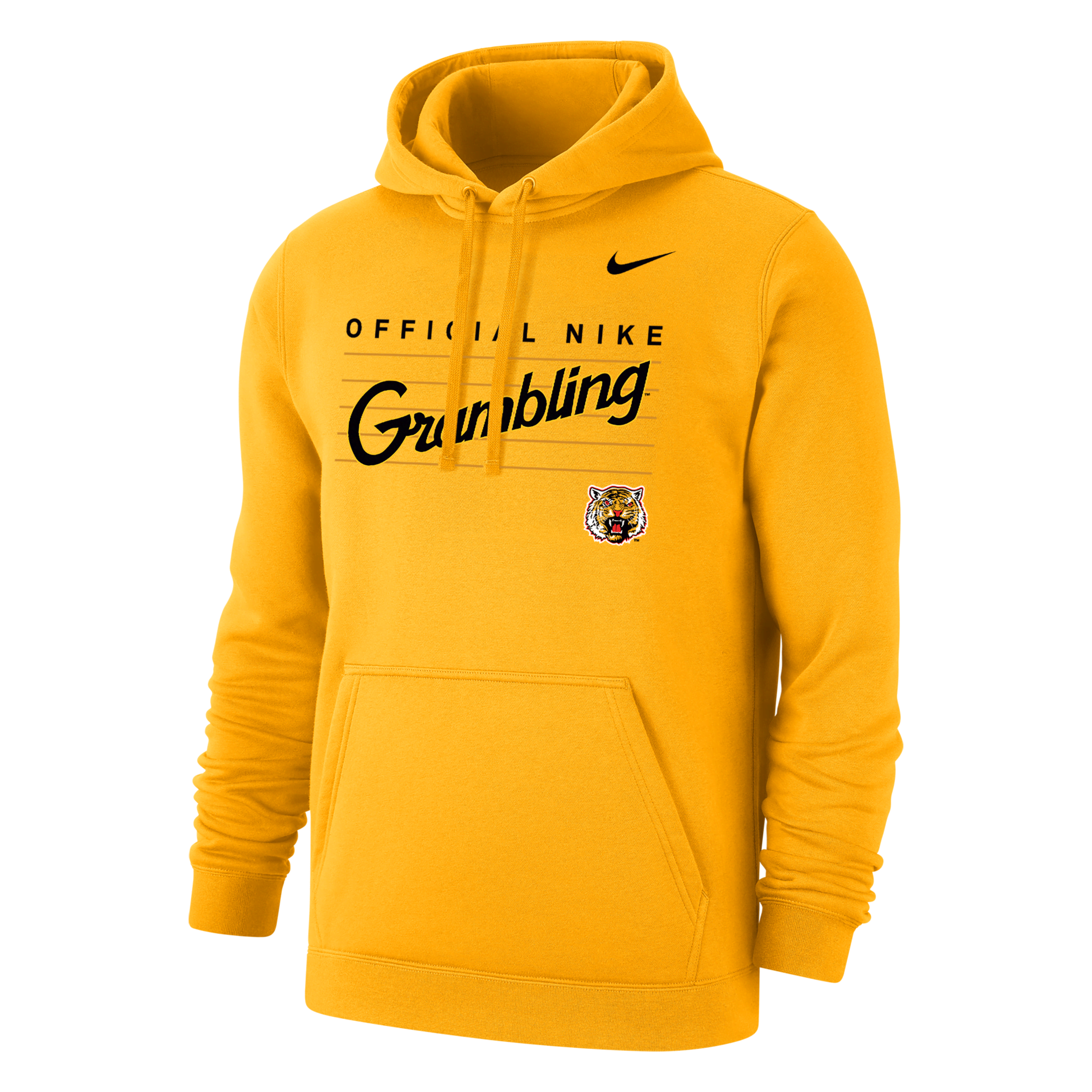 Nike Men's College Club Fleece (grambling State) Hoodie In Yellow