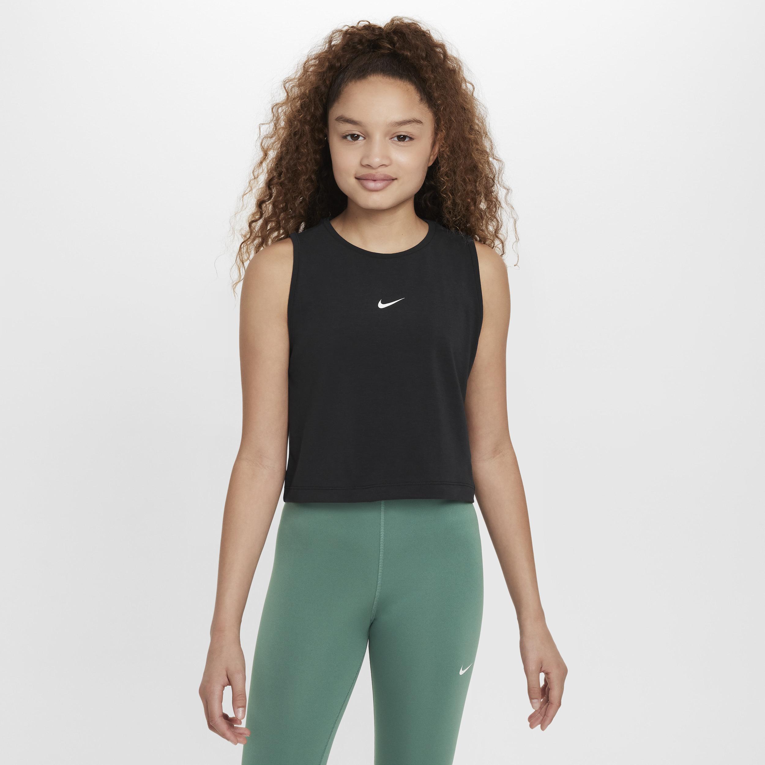 Shop Nike Women's  Pro Girls' Dri-fit Training Tank Top In Black