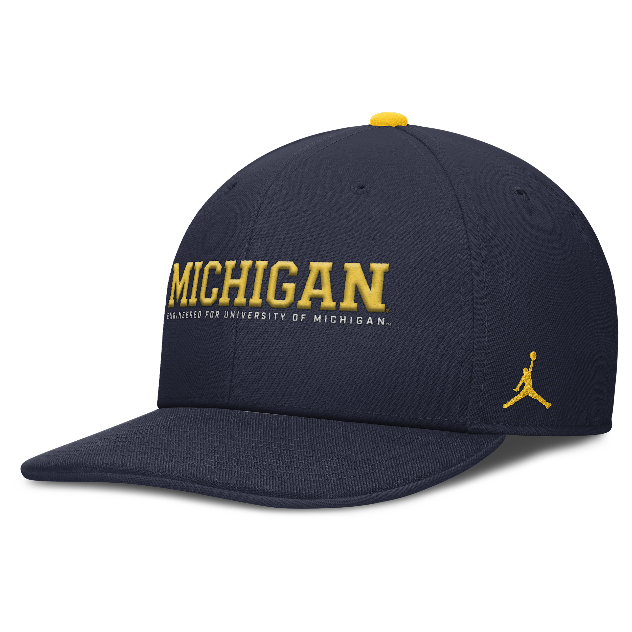 Jordan Men's Michigan On-field Club  Brand Dri-fit College Adjustable Hat In Black