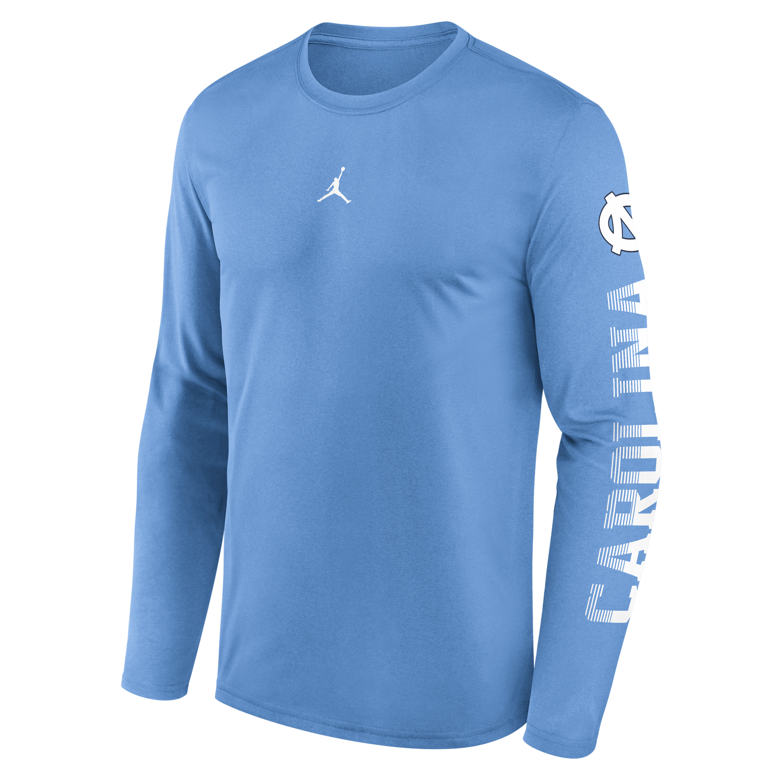 Jordan Men's Carolina Blue North Carolina Tar Heels Primetime Logo Sleeve Legend Dri-fit Long Sleeve T-Shirt - Carolina Blue