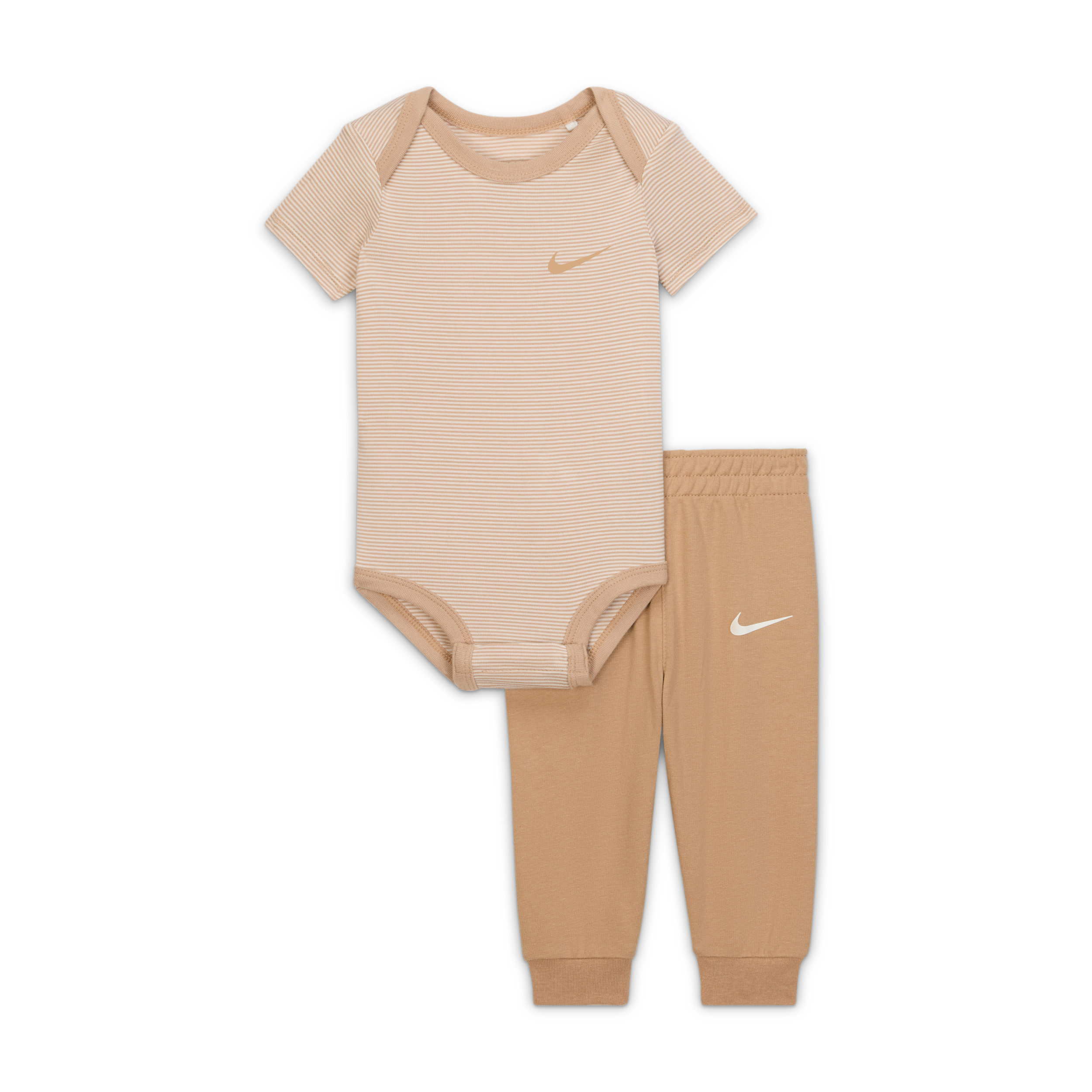 Nike Baby (0-6m) Striped Bodysuit And Jogger Pants Set In Multi