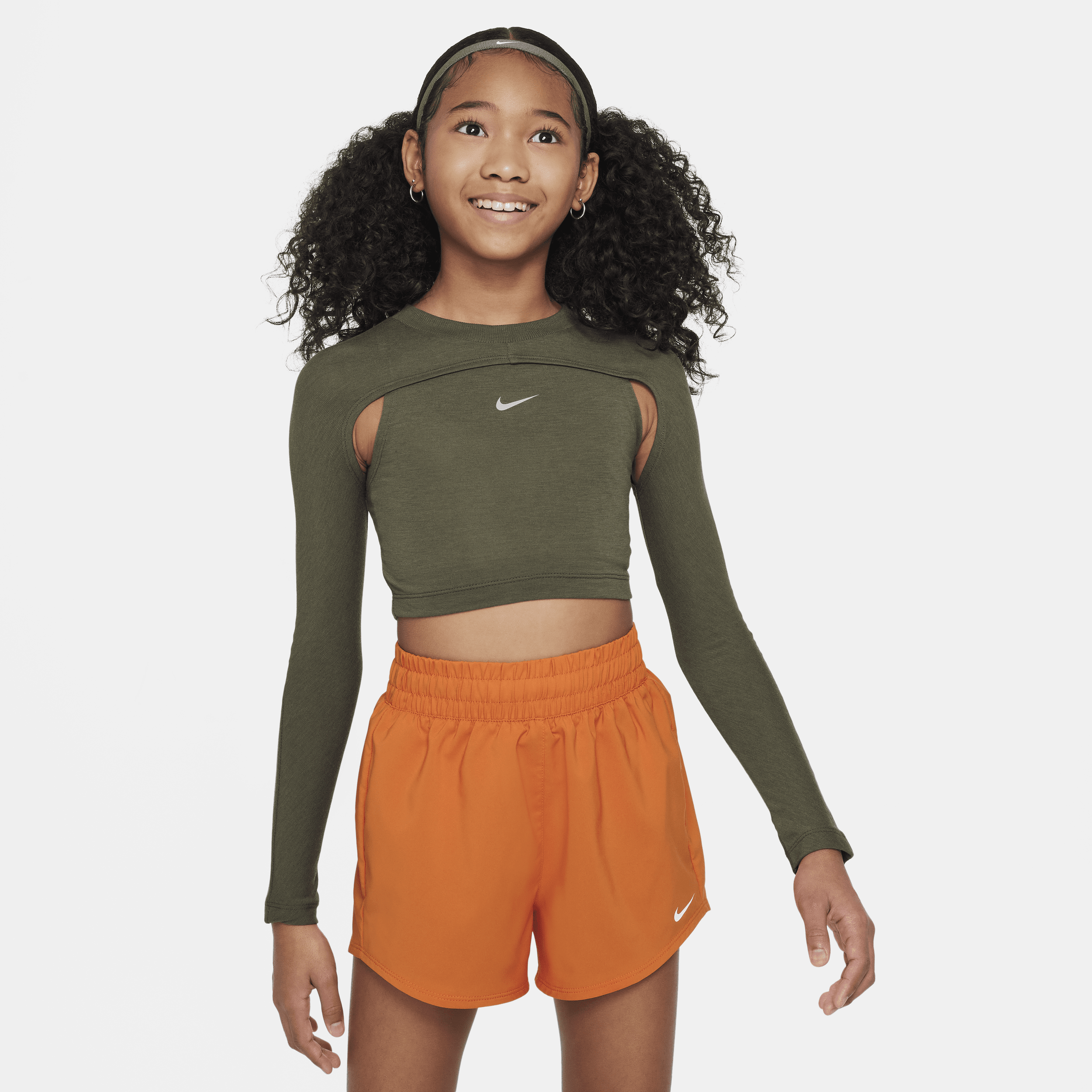 Nike Kids' Women's Girls' Dri-fit Long-sleeve Top In Green