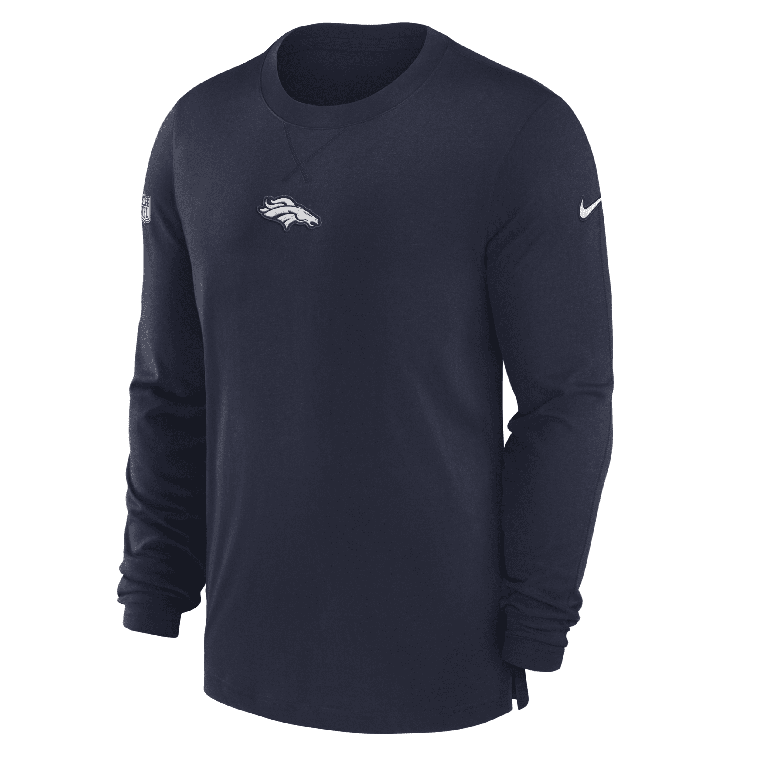 Denver Broncos Nike Men's NFL Long-Sleeve Top in Blue, Size: Small | 00BYEF518W-05G