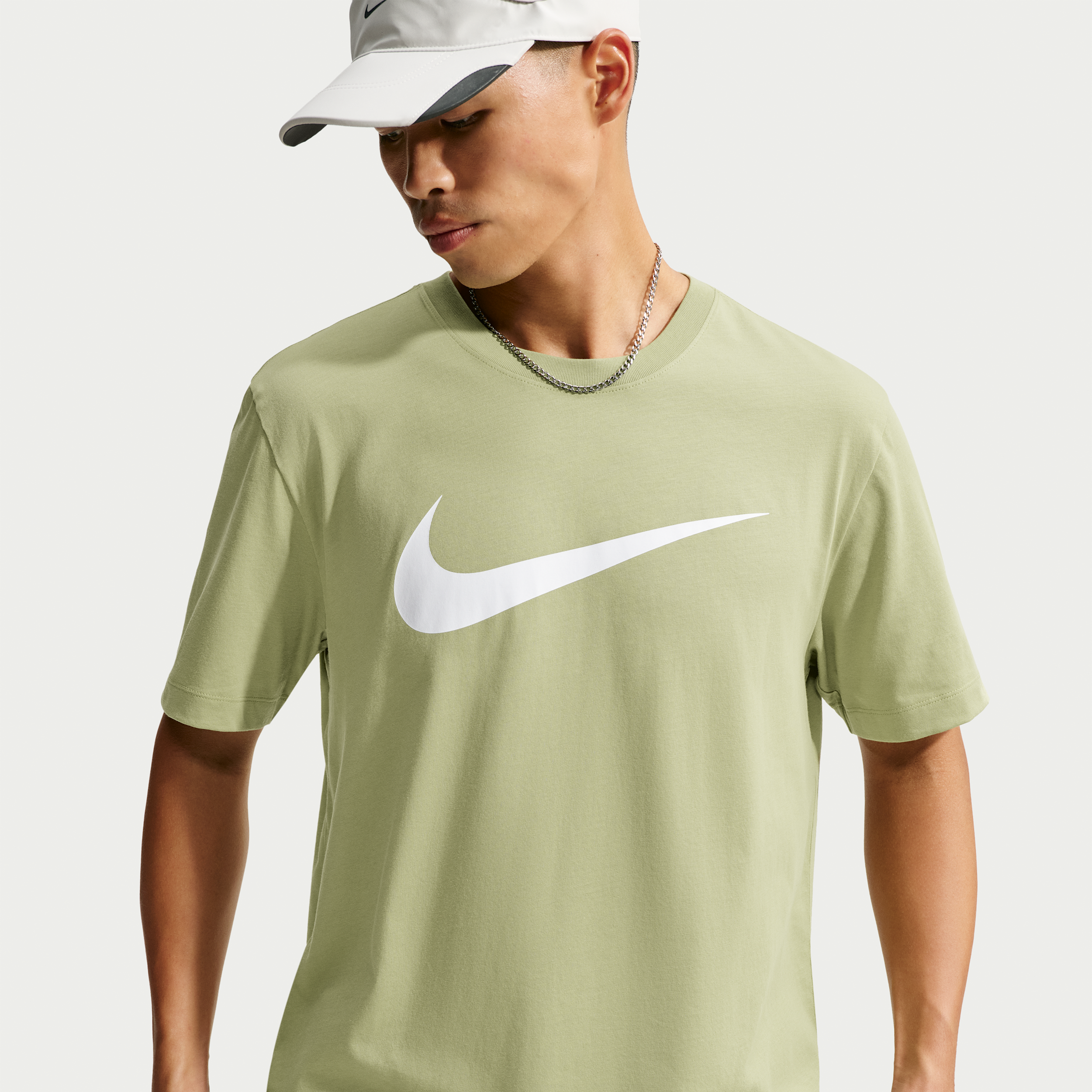 Men's Nike Sportswear Swoosh T-Shirt in Brown | DC5094-377