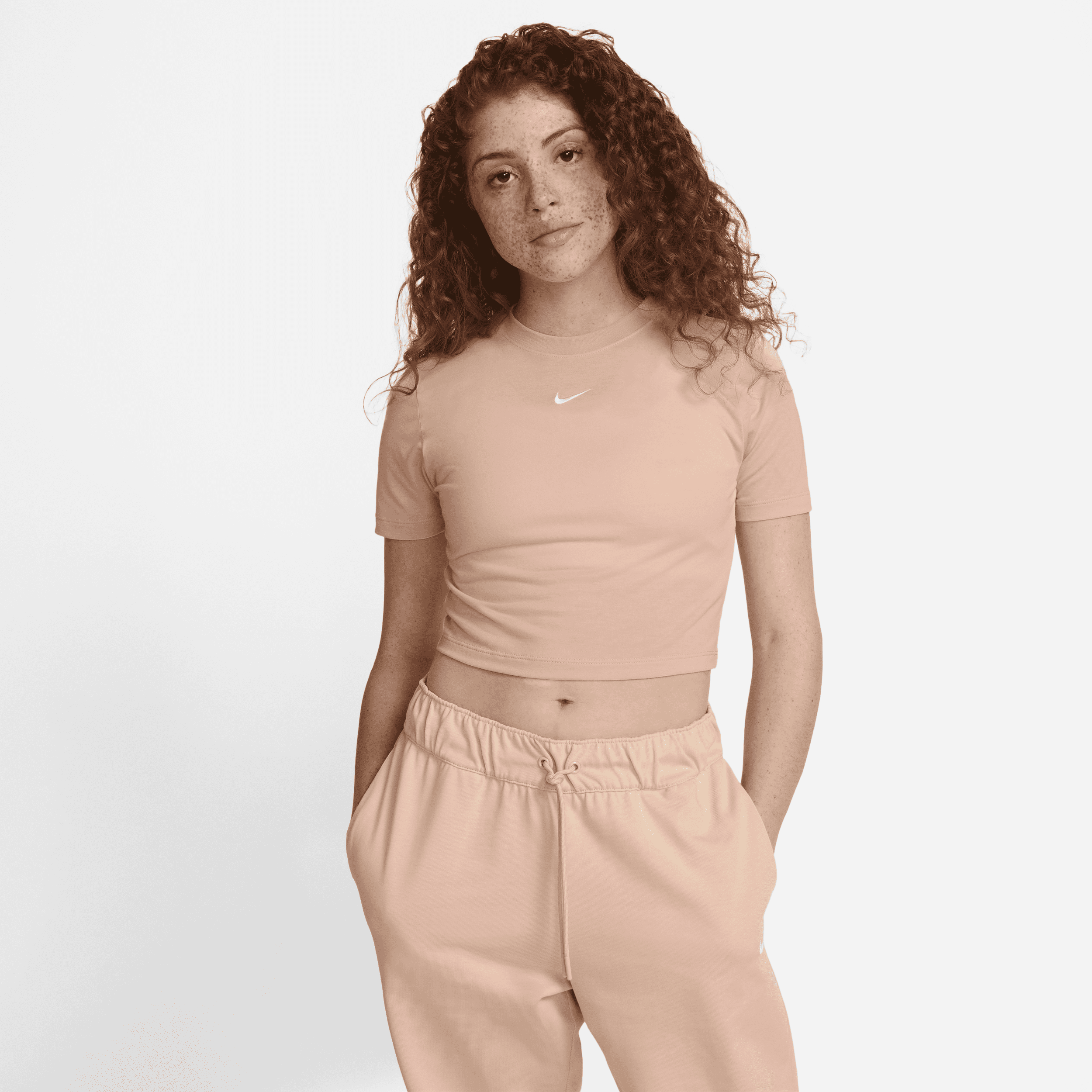 Nike Women's  Sportswear Essential Crop Top In Pink