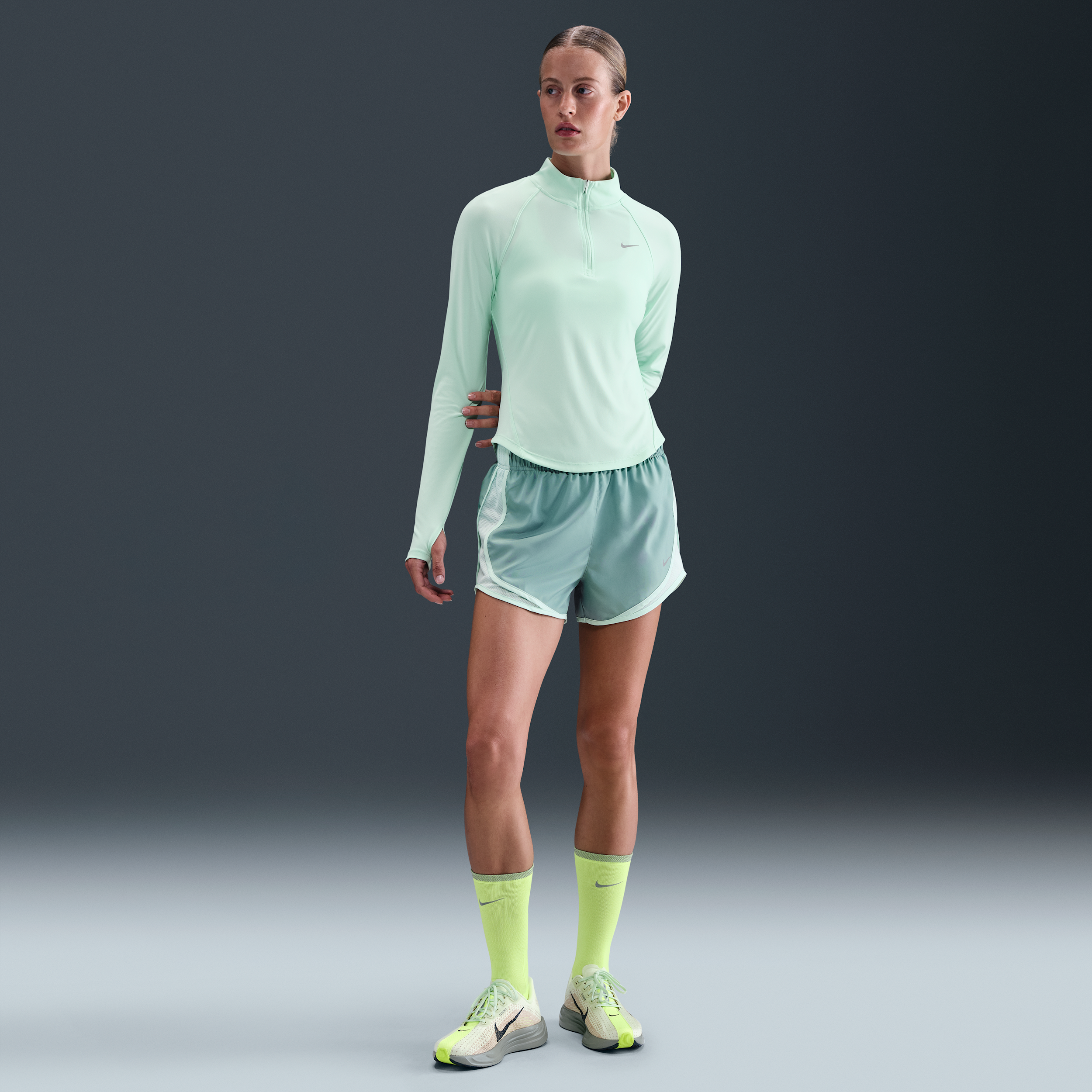 Nike Women's Tempo Dri-fit Mid-rise Brief-lined Running Shorts