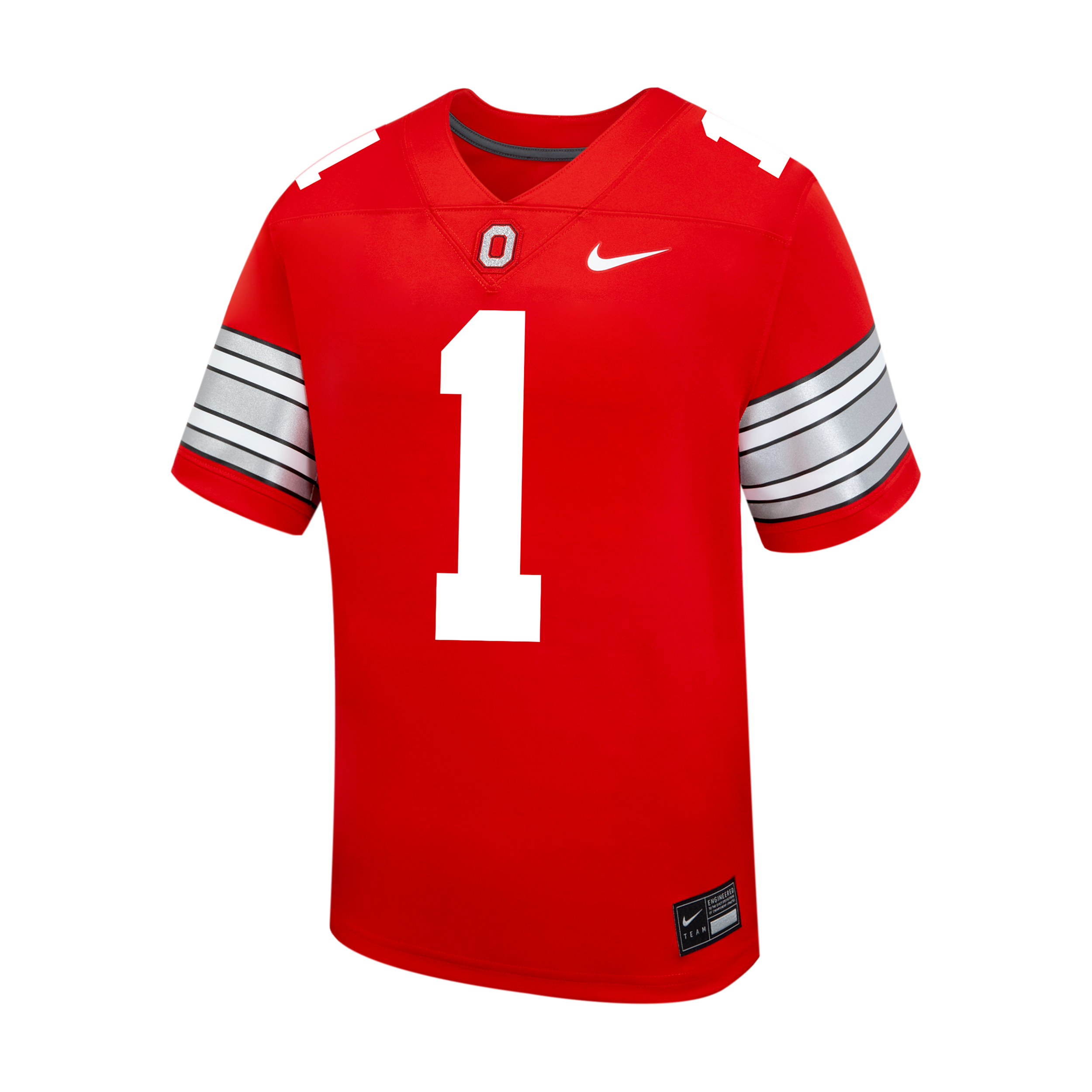 Nike Boys' and Girls' Ohio State Buckeyes Replica Short-Sleeve Football Jersey - Scarlet