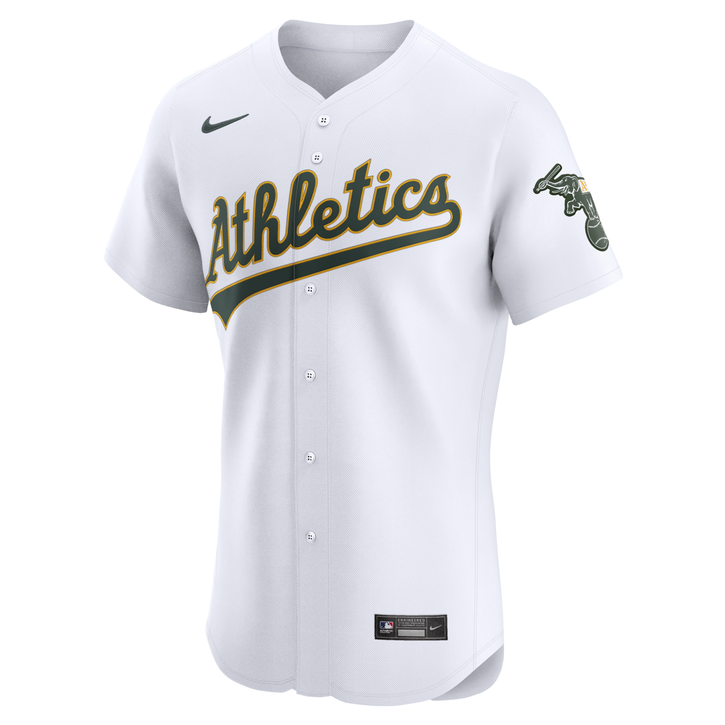 Shop Nike Oakland Athletics  Men's Dri-fit Adv Mlb Elite Jersey In White