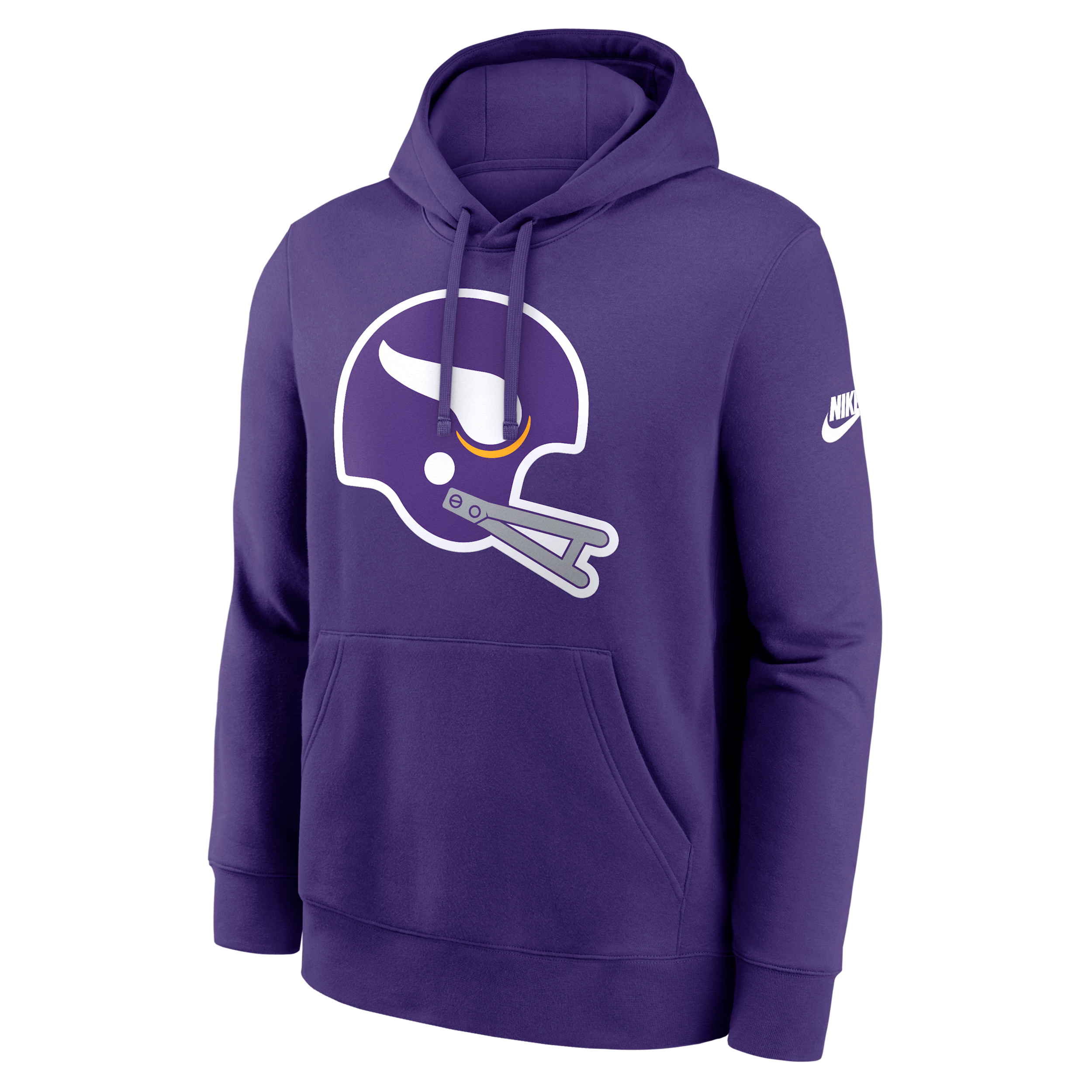 Minnesota Vikings Club Logo Nike Men's NFL Pullover Hoodie in Purple | NKDK51LQ9M-N09