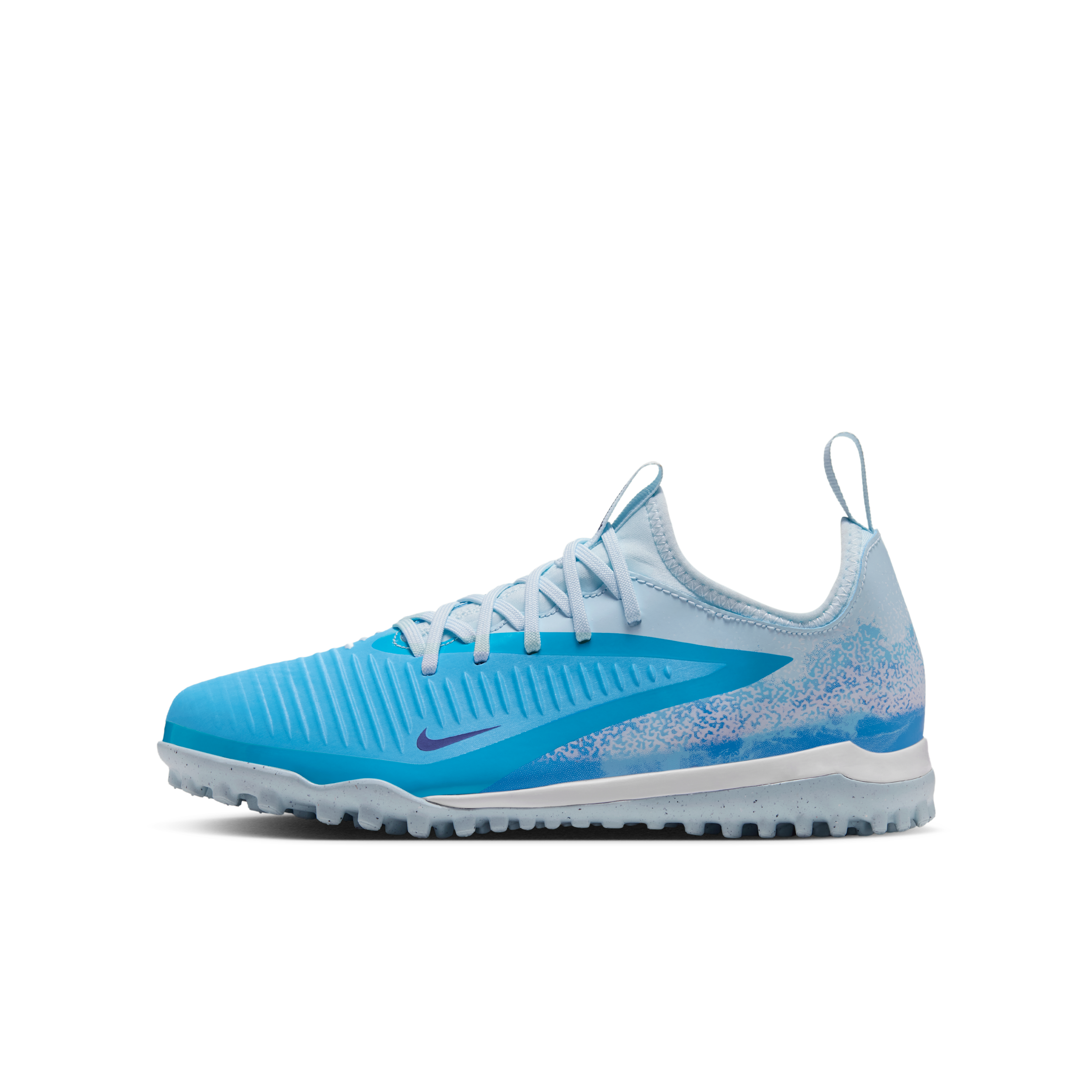 Nike Jr. Phantom 6 Low Academy "Erling Haaland" Big Kids' Turf Soccer Shoes in Blue | IV2022-401