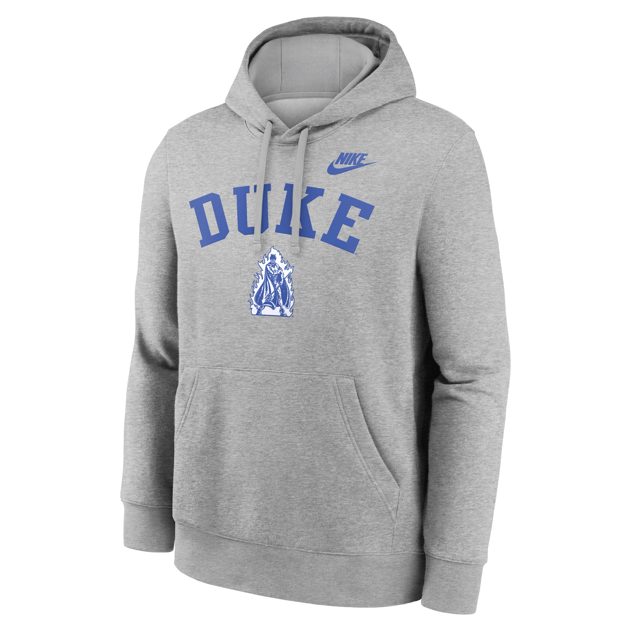 Duke Legacy Arch Club Nike Men's College Pullover Hoodie in Grey | NKDK06GDUV-N9R