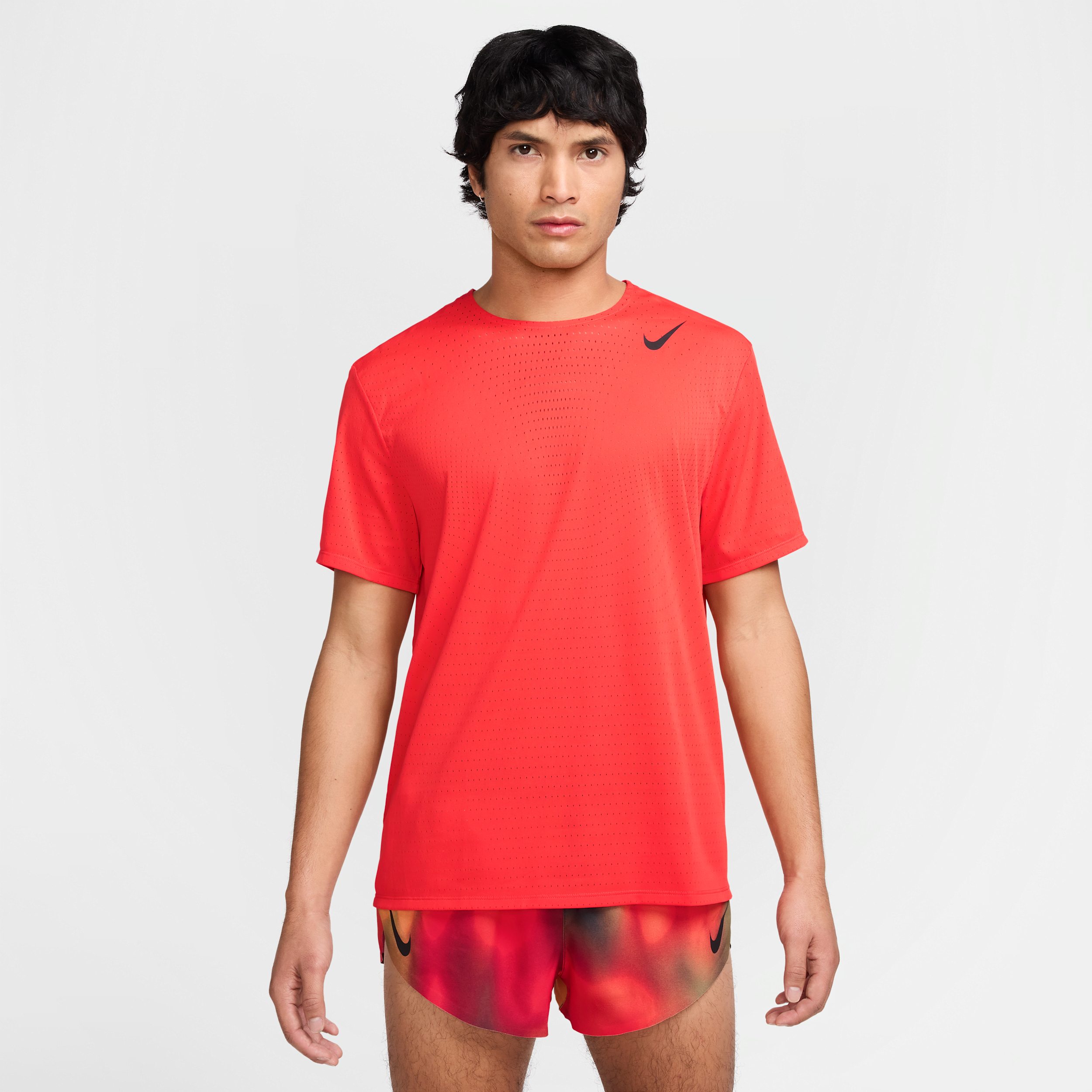 Nike Men's Aeroswift Dri-fit Adv Short-sleeve Running Top In Red