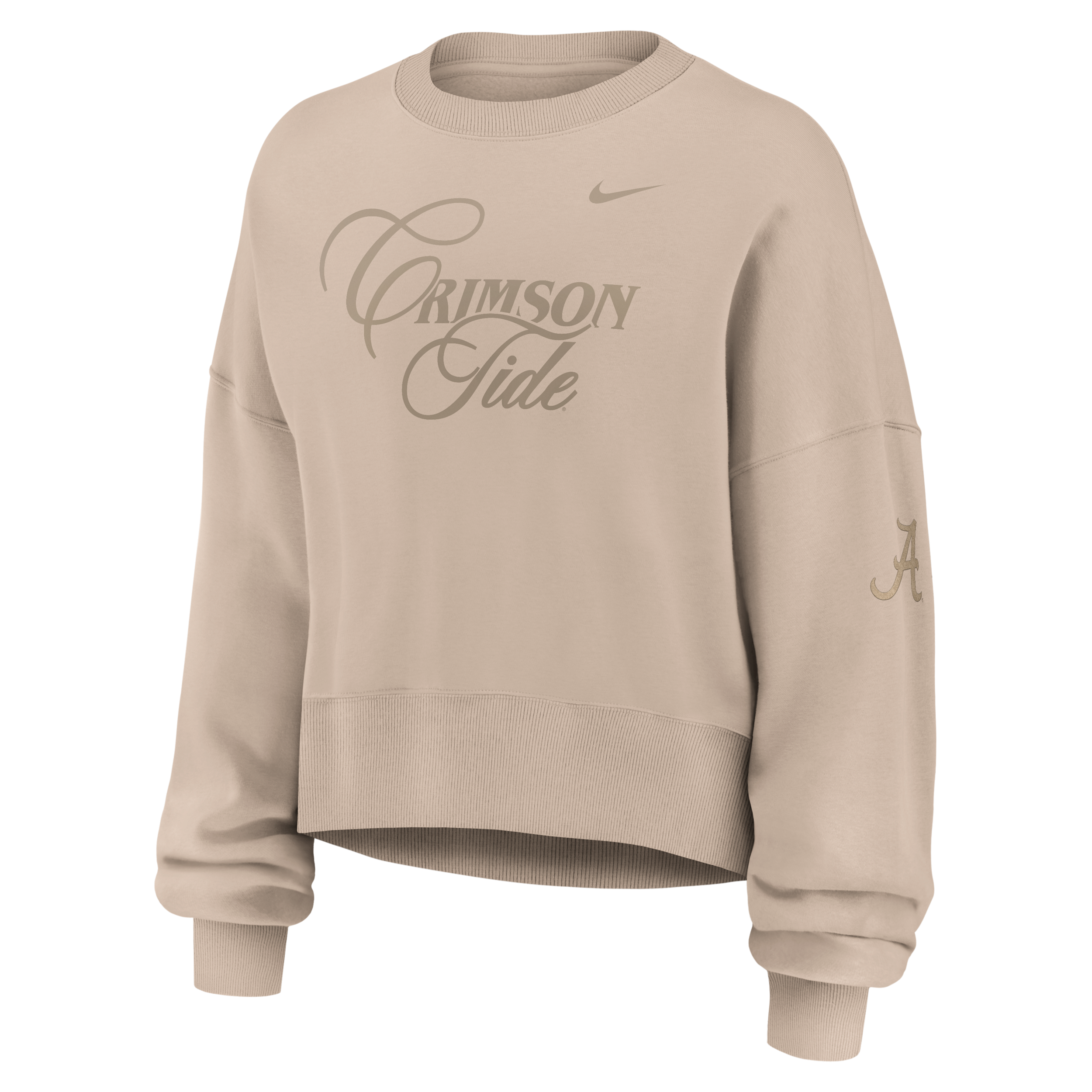 Alabama Neutral Stance Collection Phoenix Nike Women's College Oversized Pullover Hoodie in Brown | 01D705YABN-K11