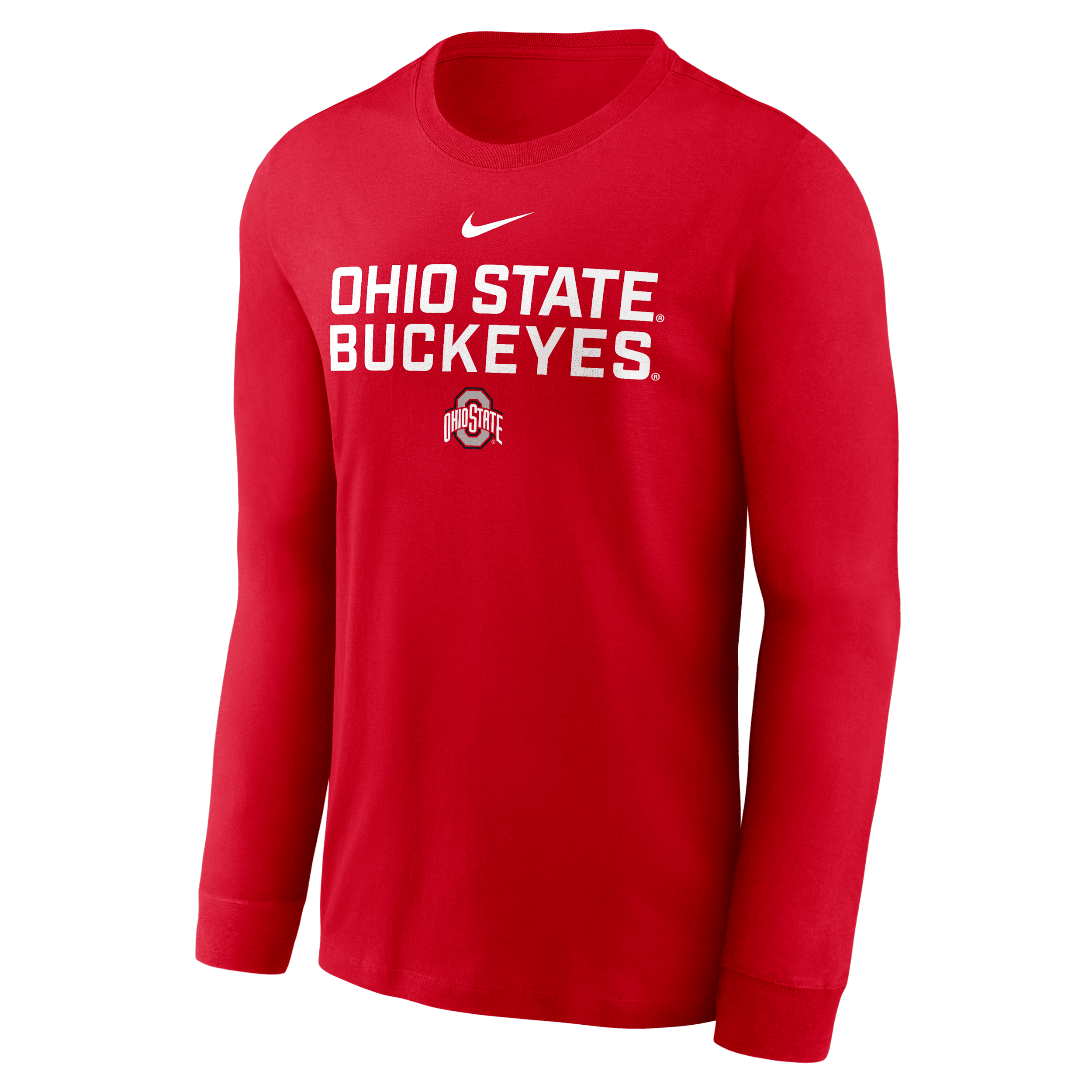 Nike Scarlet Ohio State Buckeyes 2025 Sideline Performance Long Sleeve T-shirt