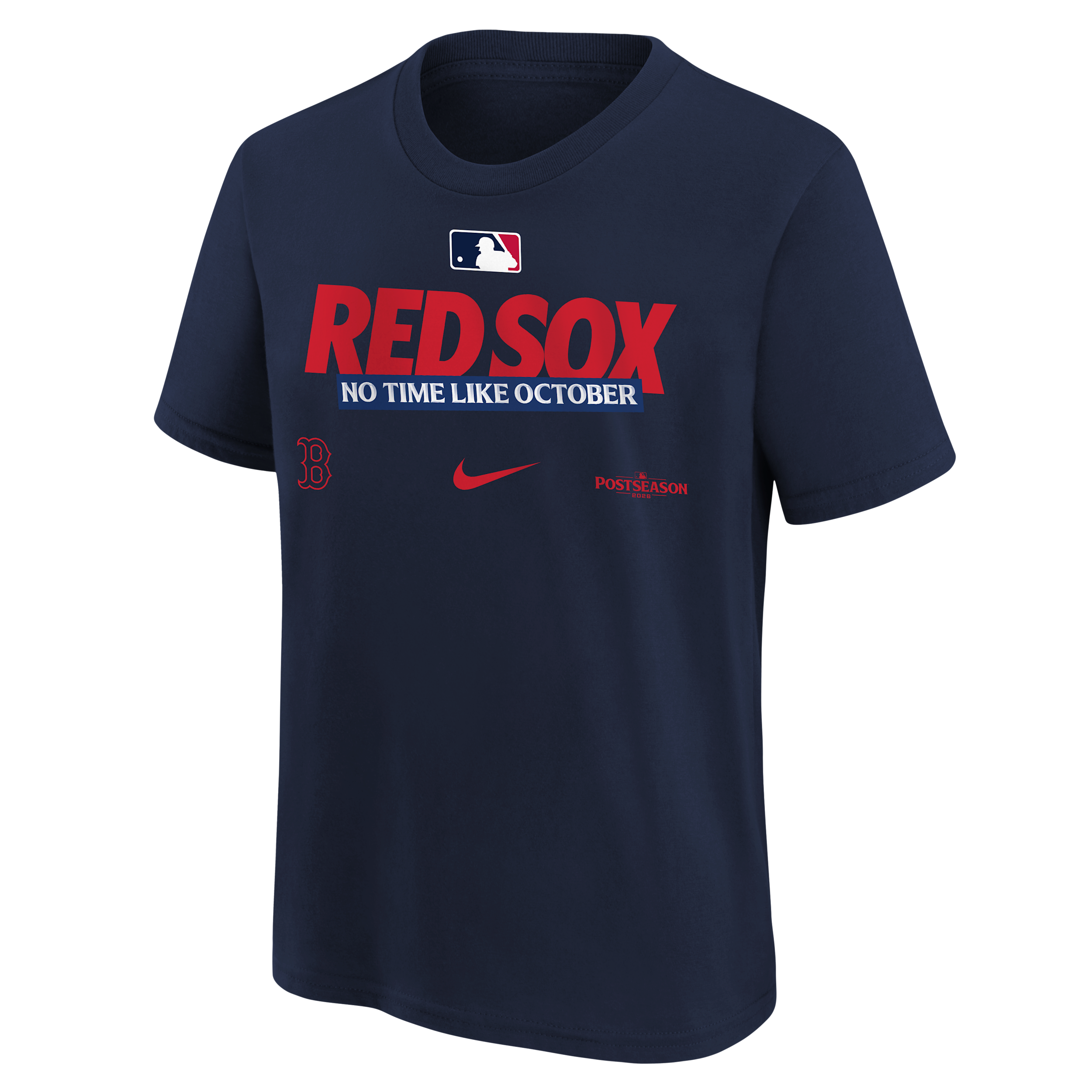 Boston Red Sox 2026 Postseason Authentic Collection Big Kids' Nike MLB T-Shirt in Blue | 7NMWDER9BOS-NGH