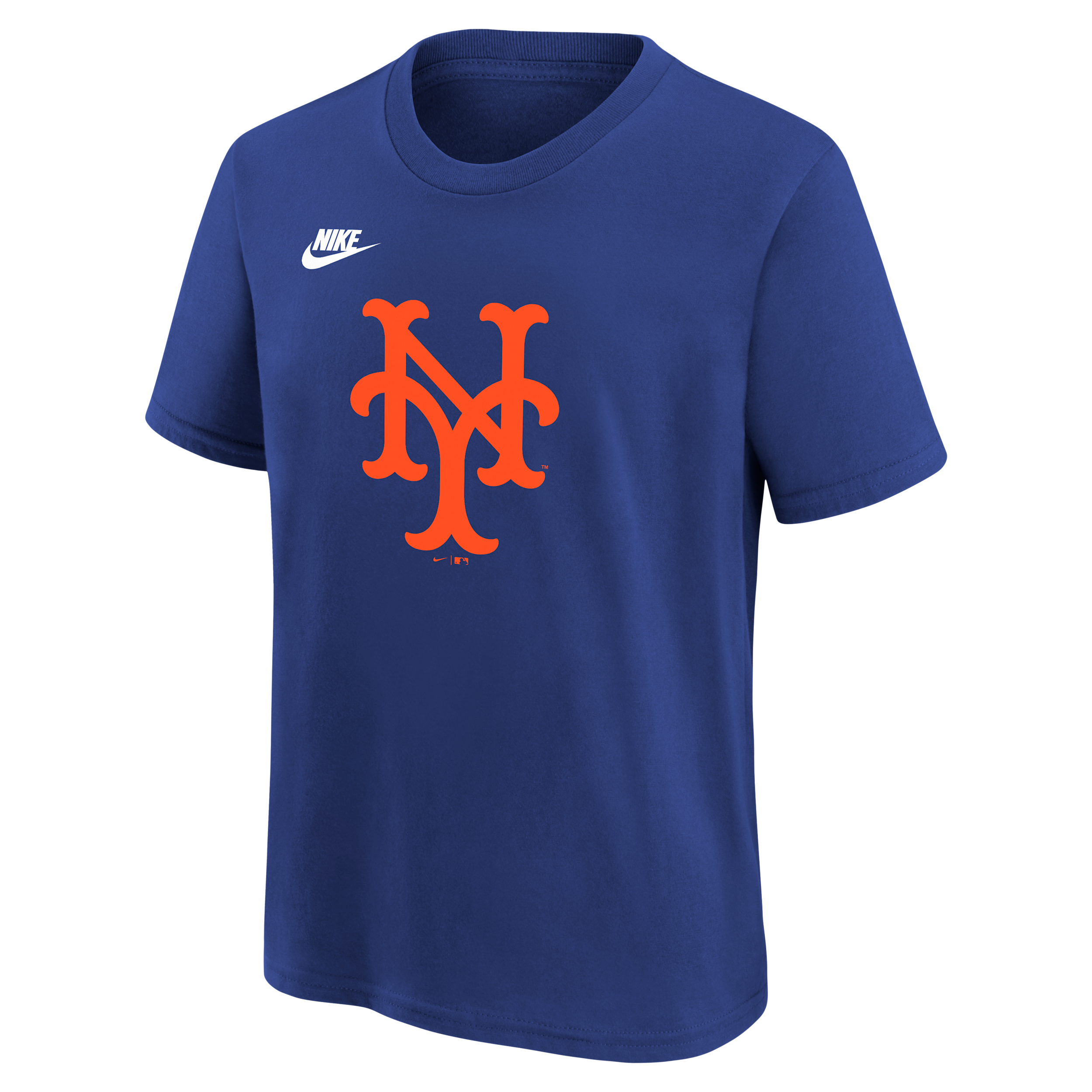 New York Mets Cooperstown Team Logo Big Kids' Nike MLB T-Shirt in Blue | Z3B7NMHDNYM-NDJ