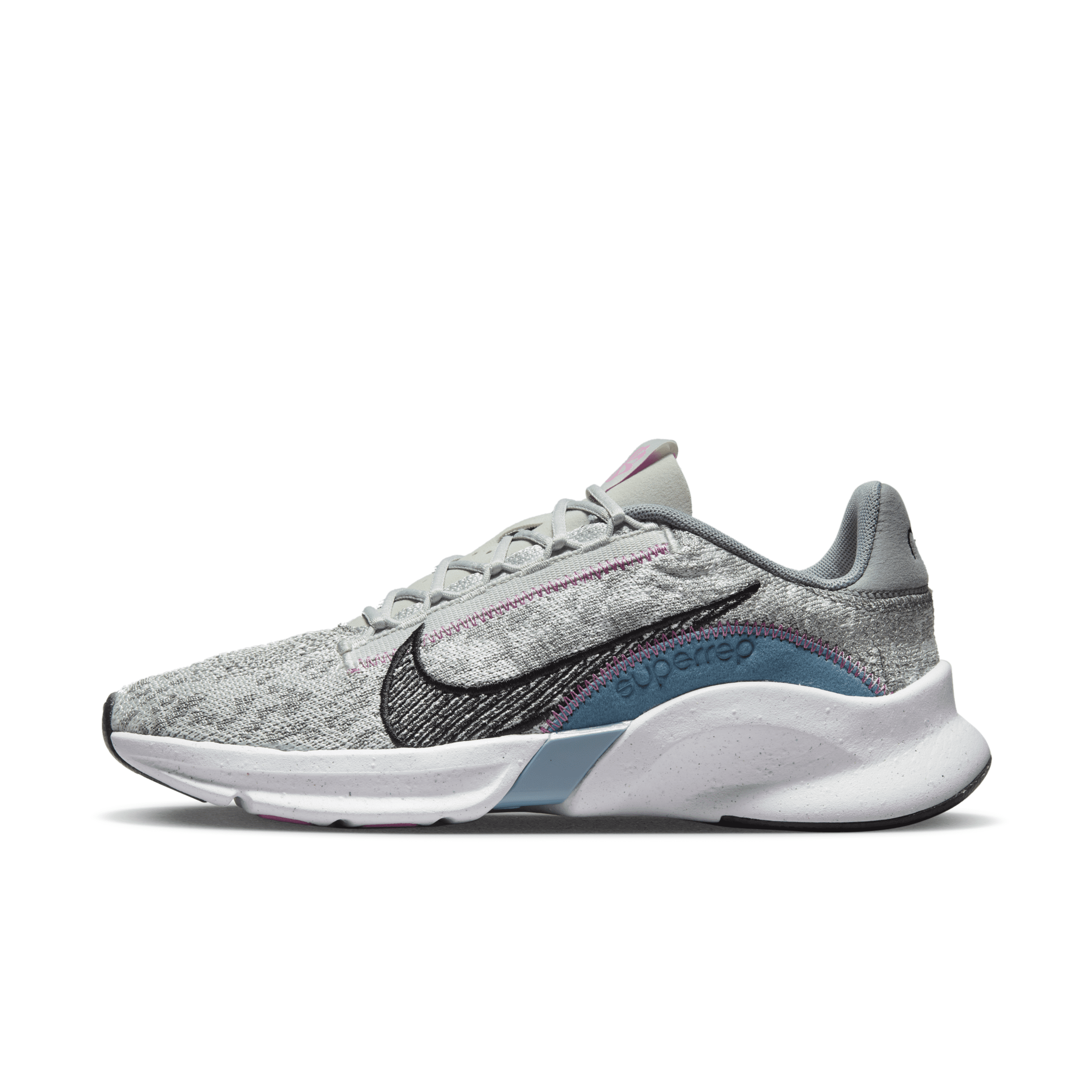 Nike Women's Superrep Go 3 Flyknit Next Nature Training Shoes In Grey