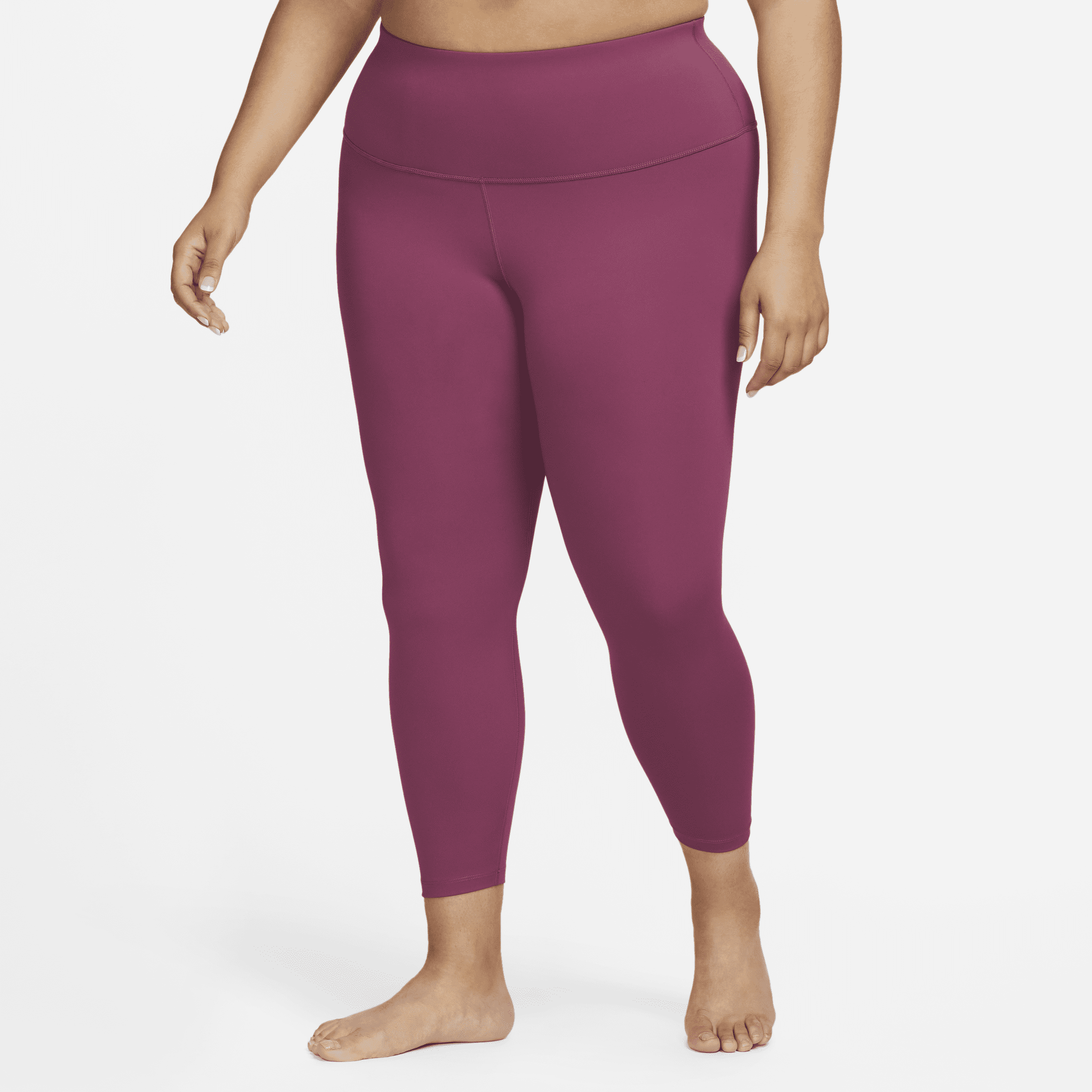 Nike Women's  Yoga High-waisted 7/8 Leggings (plus Size) In Red