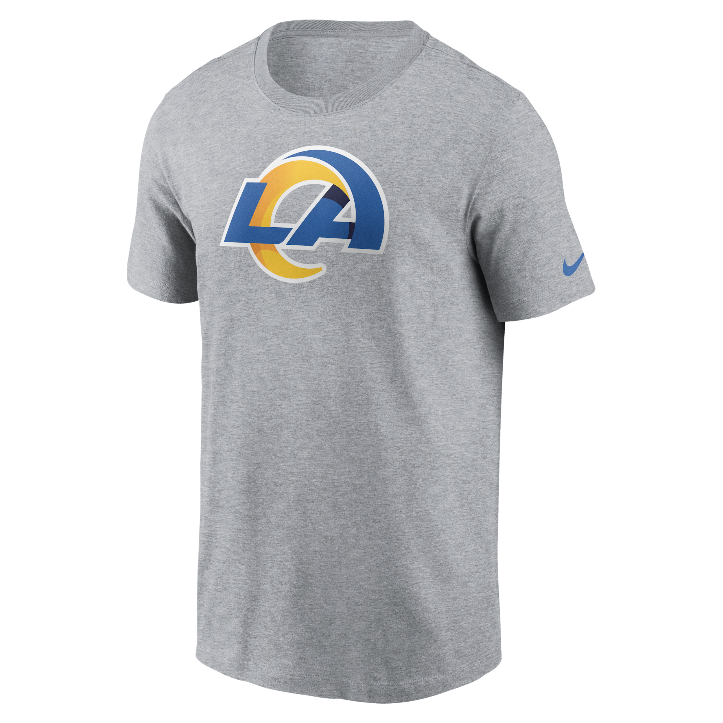 Nike Gray Los Angeles Rams Logo Essential T-shirt In Grey