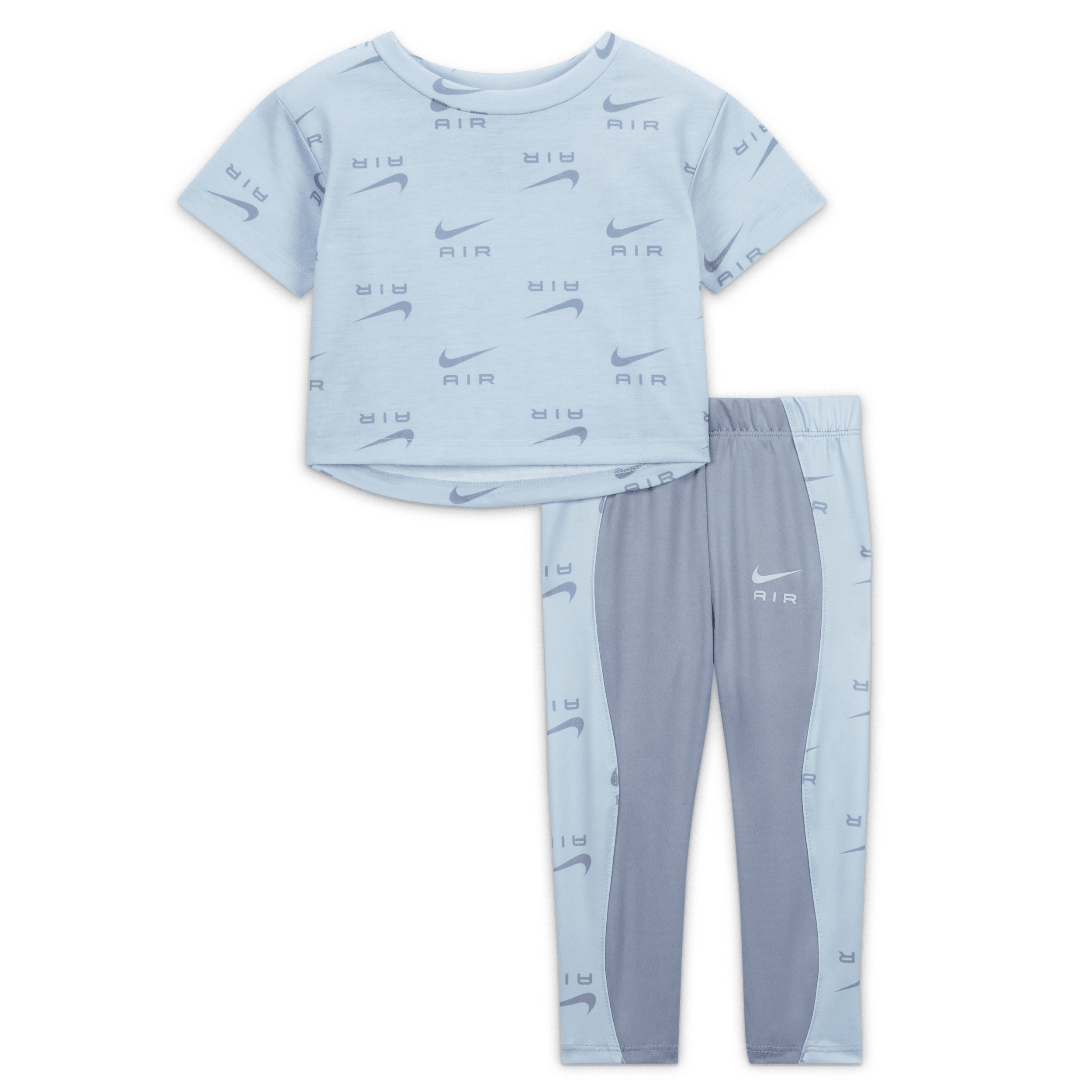 Nike Air Boxy Tee And Leggings Set Baby (12-24m) Set In Blue