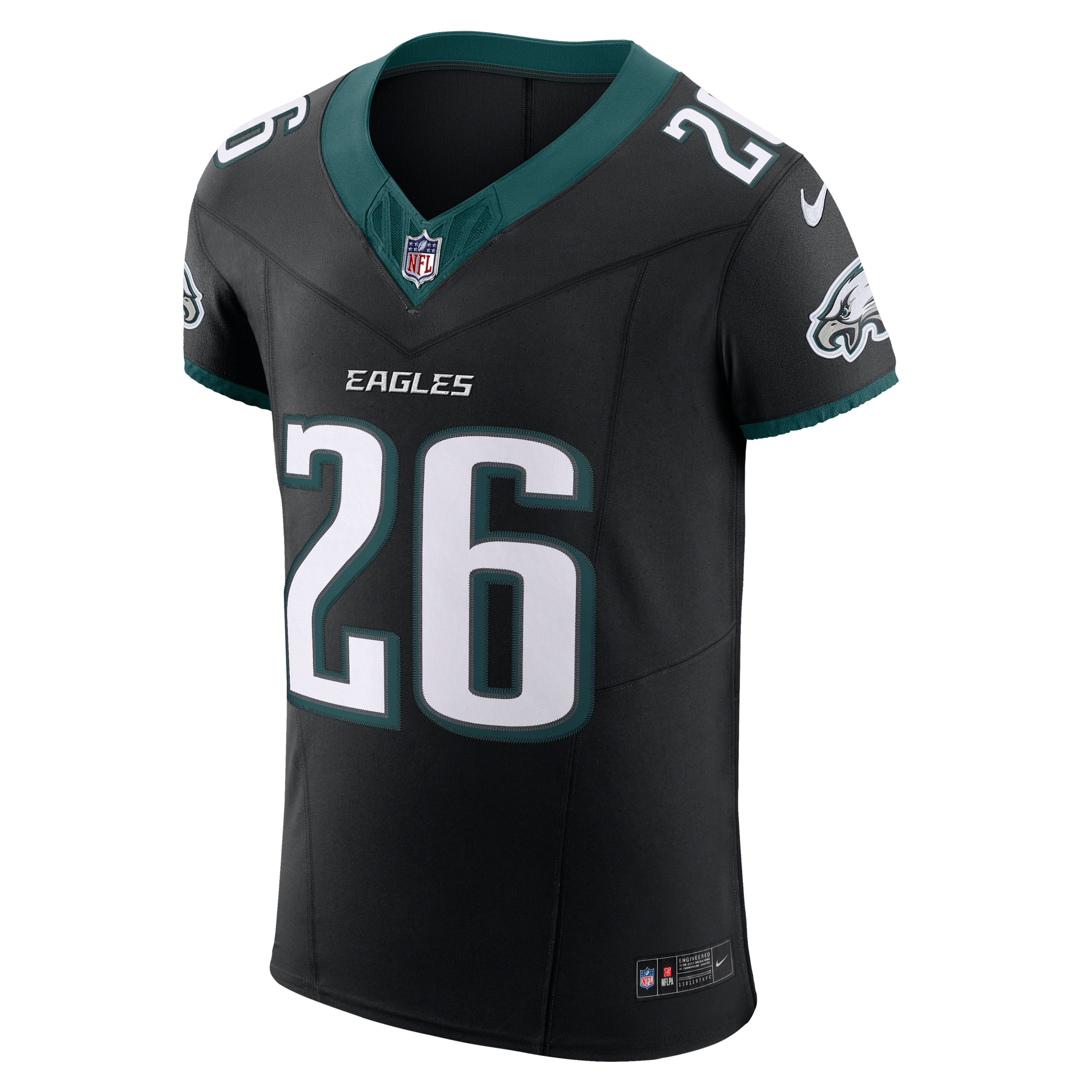 Saquon Barkley Philadelphia Eagles Nike Men's Dri-FIT NFL Elite Jersey in Black | 58NM0AAN86F-8Y3