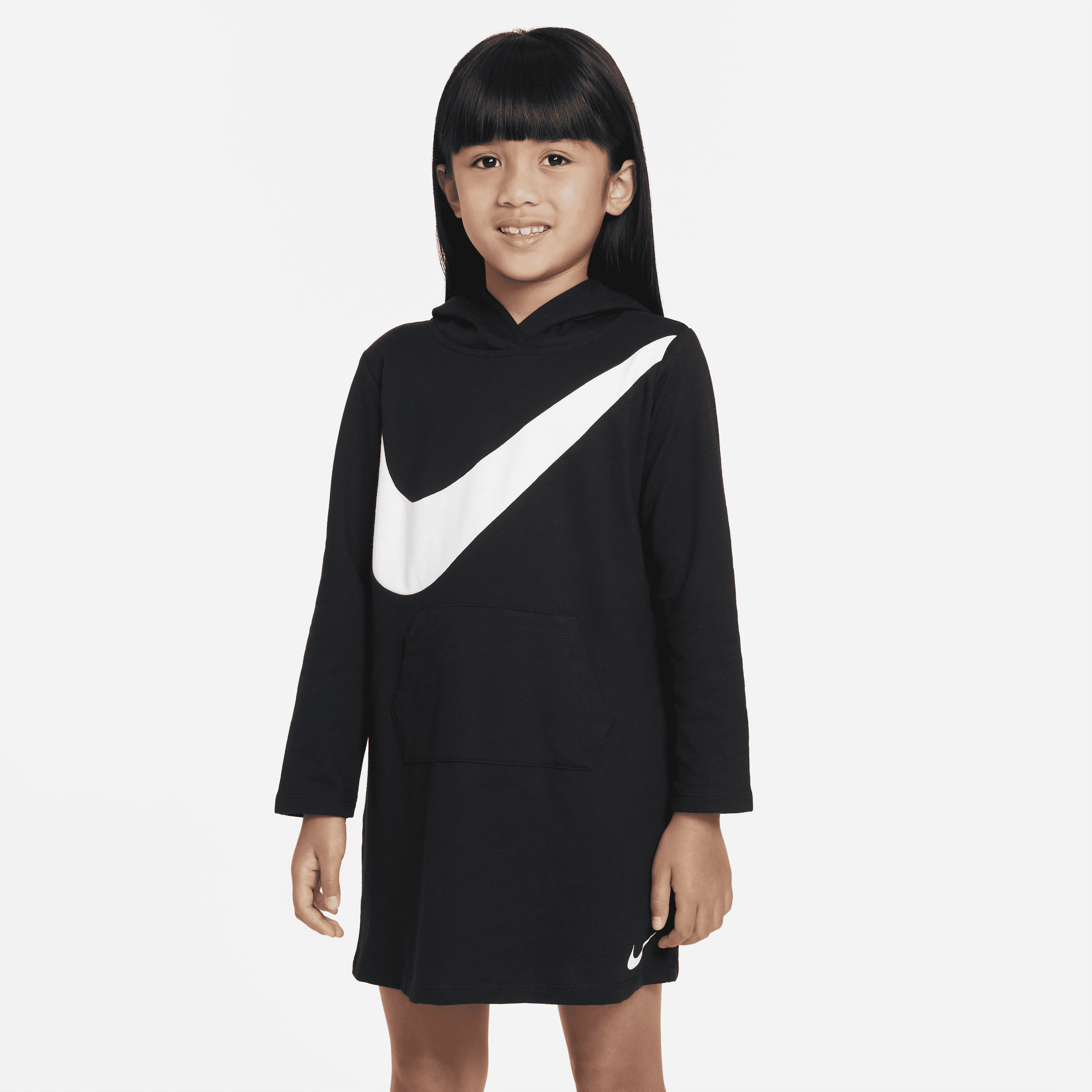 Nike Swoosh Essentials Dress Little Kids' Dress In Black