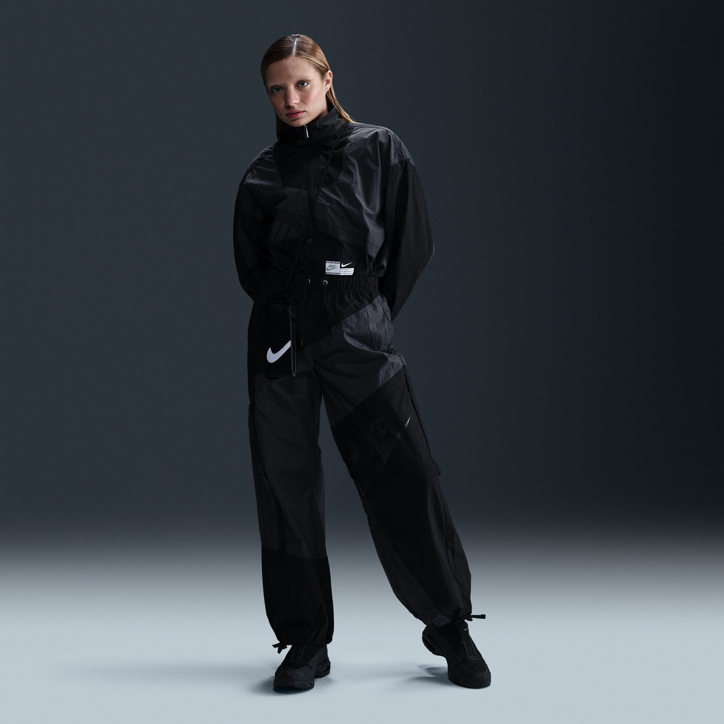Nike Sportswear Street Parachute Pants In Grey