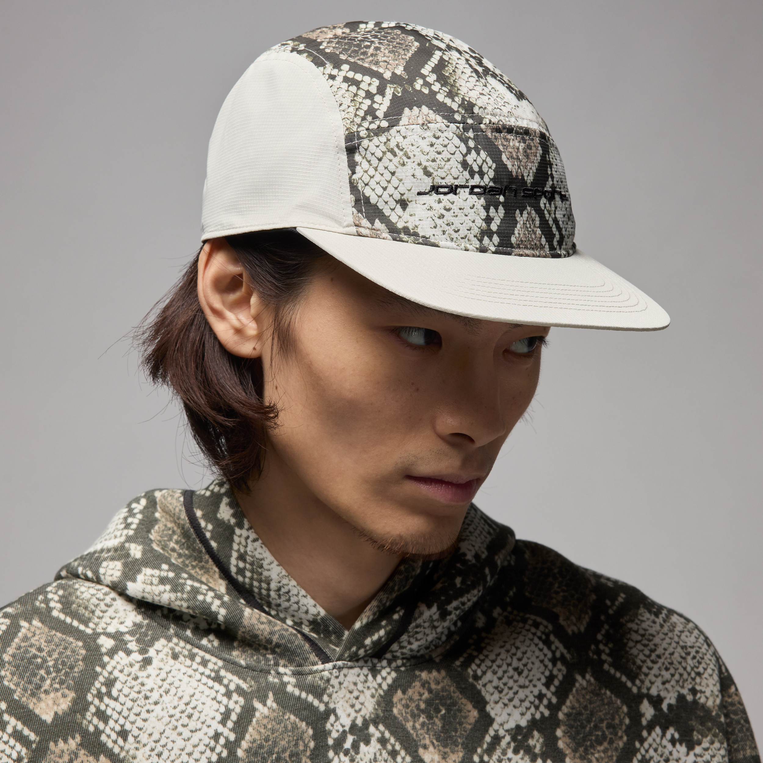 Jordan Sport Fly Dri-fit Unstructured Hat In Grey
