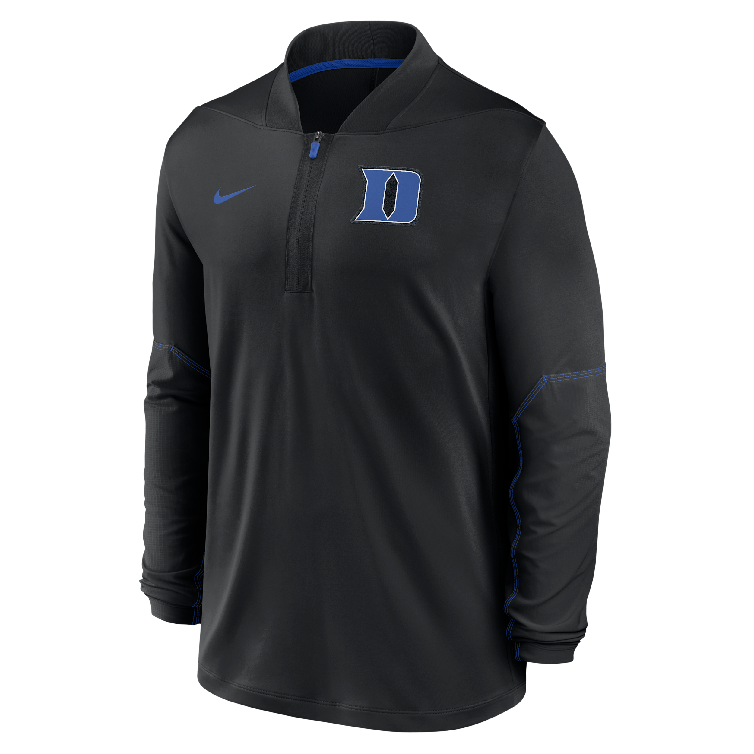 Nike Men's Duke Blue Devils Duke Sideline Half-Zip Midweight Sweatshirt - Black