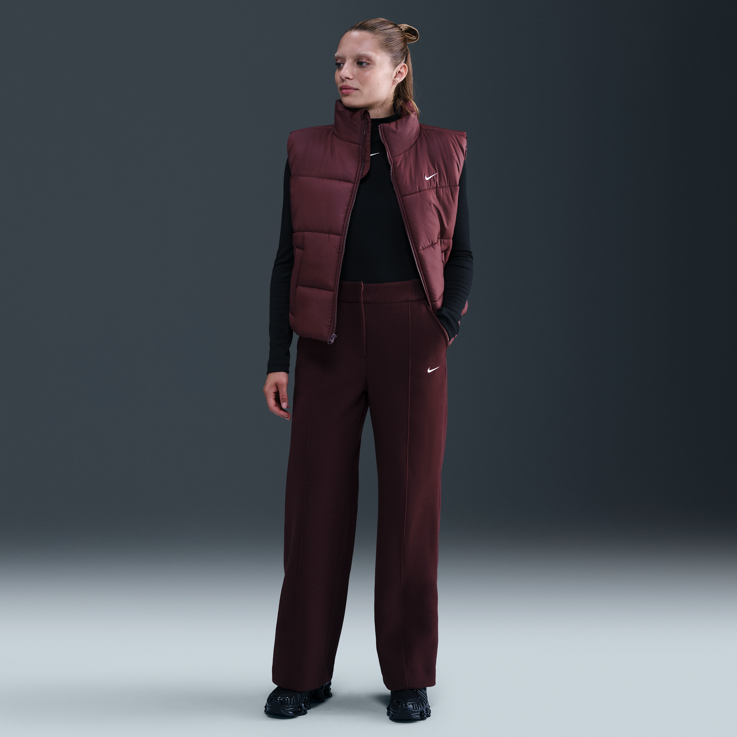 Nike Women's Sportswear Tailored Trouser Pants In Red