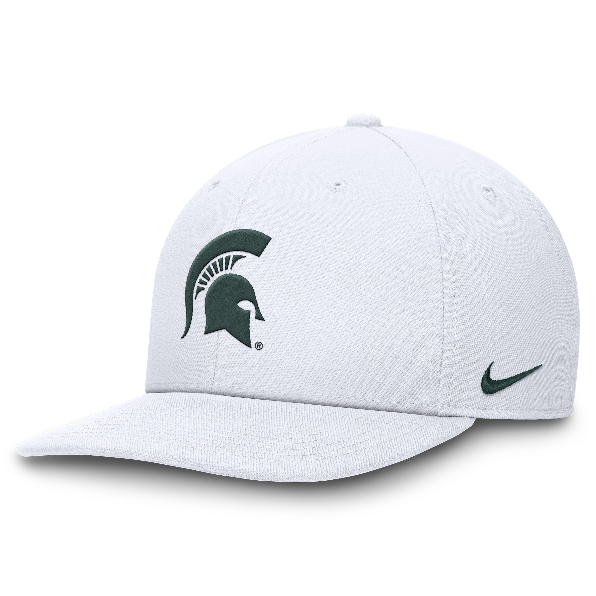 Nike Michigan State Spartans On-field Pro  Men's Dri-fit College Adjustable Hat In White