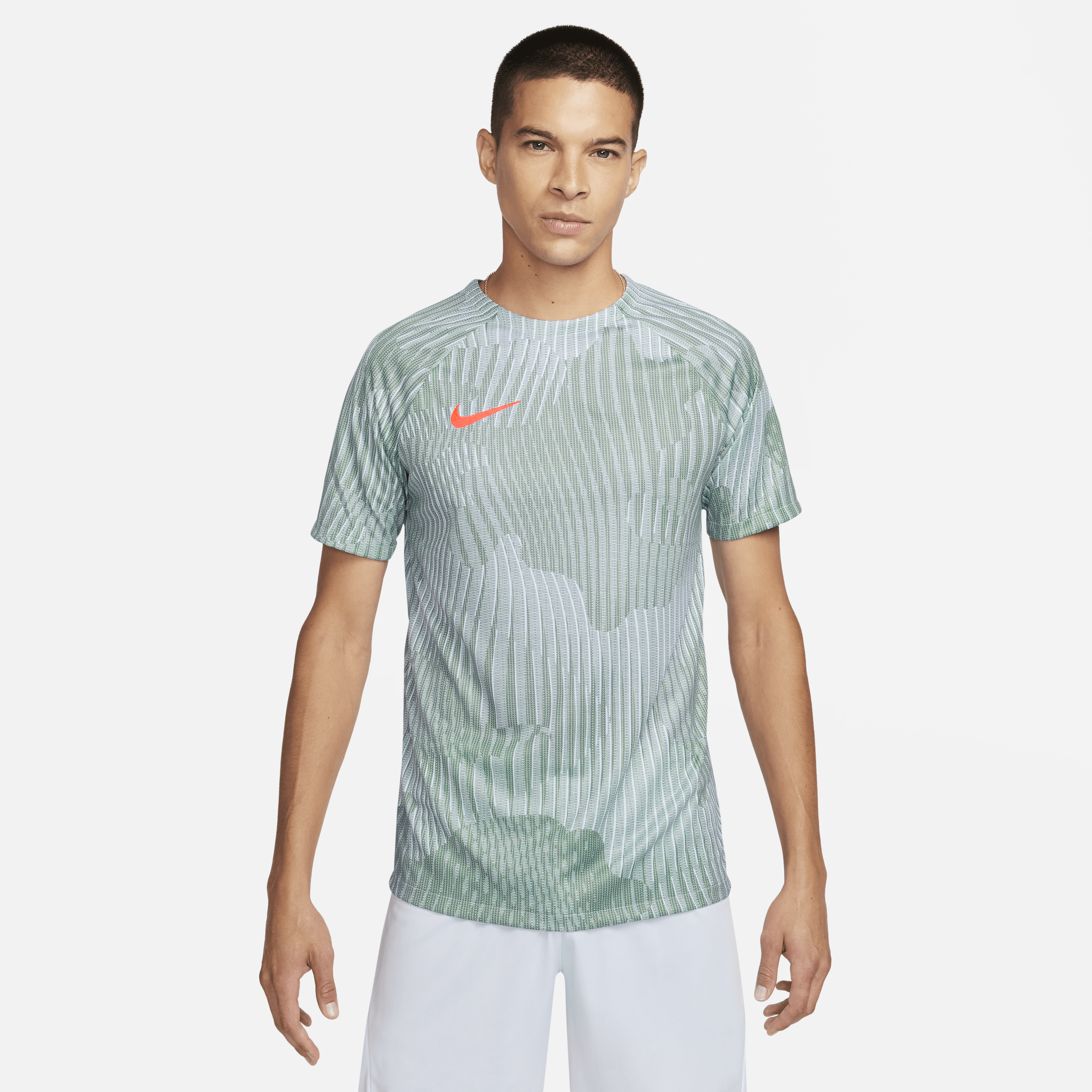 Nike Men's Dri-fit Academy Pro Short-sleeve Soccer Top In White