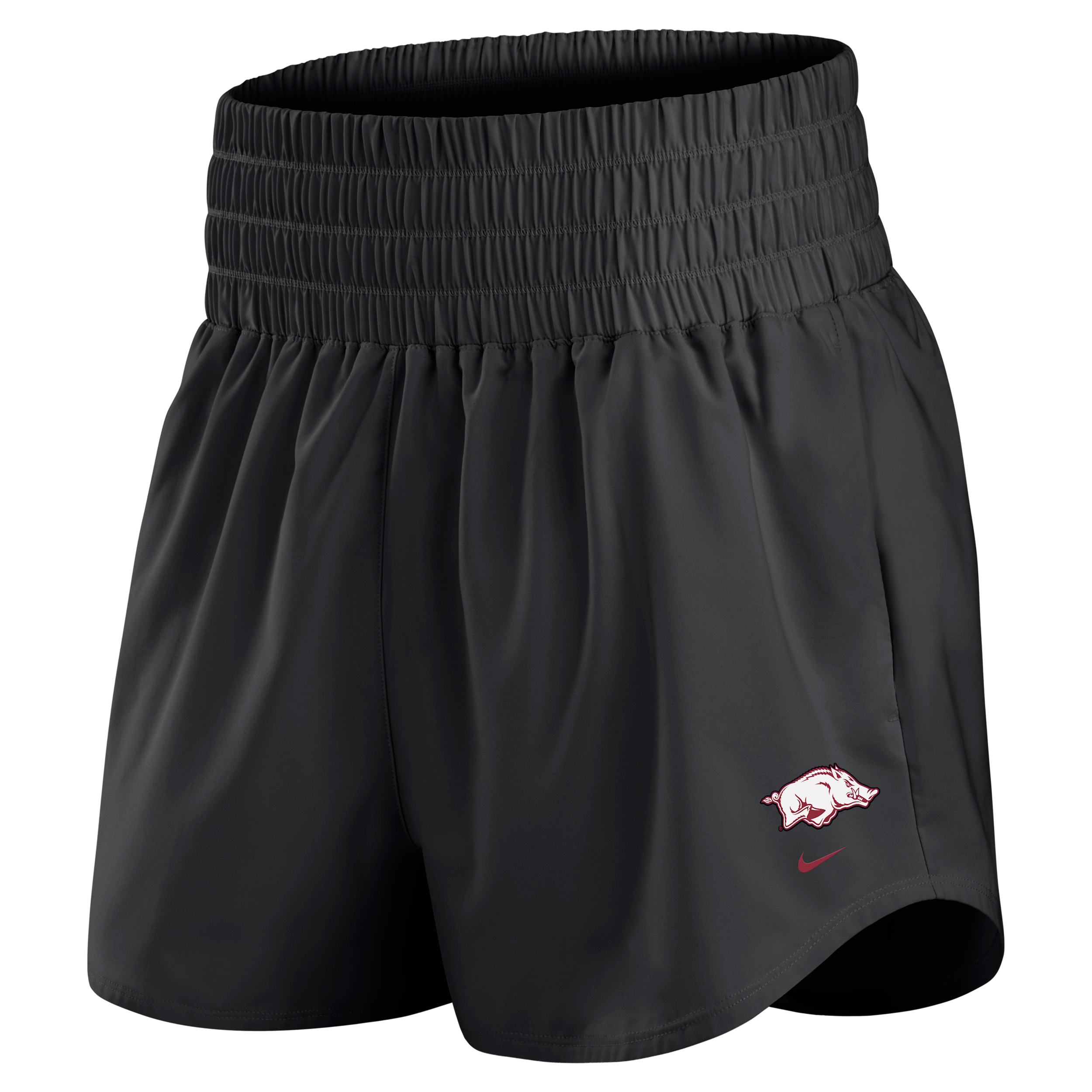 Arkansas Primary Logo One Nike Women's Dri-FIT College Shorts in Black | IM0017-010