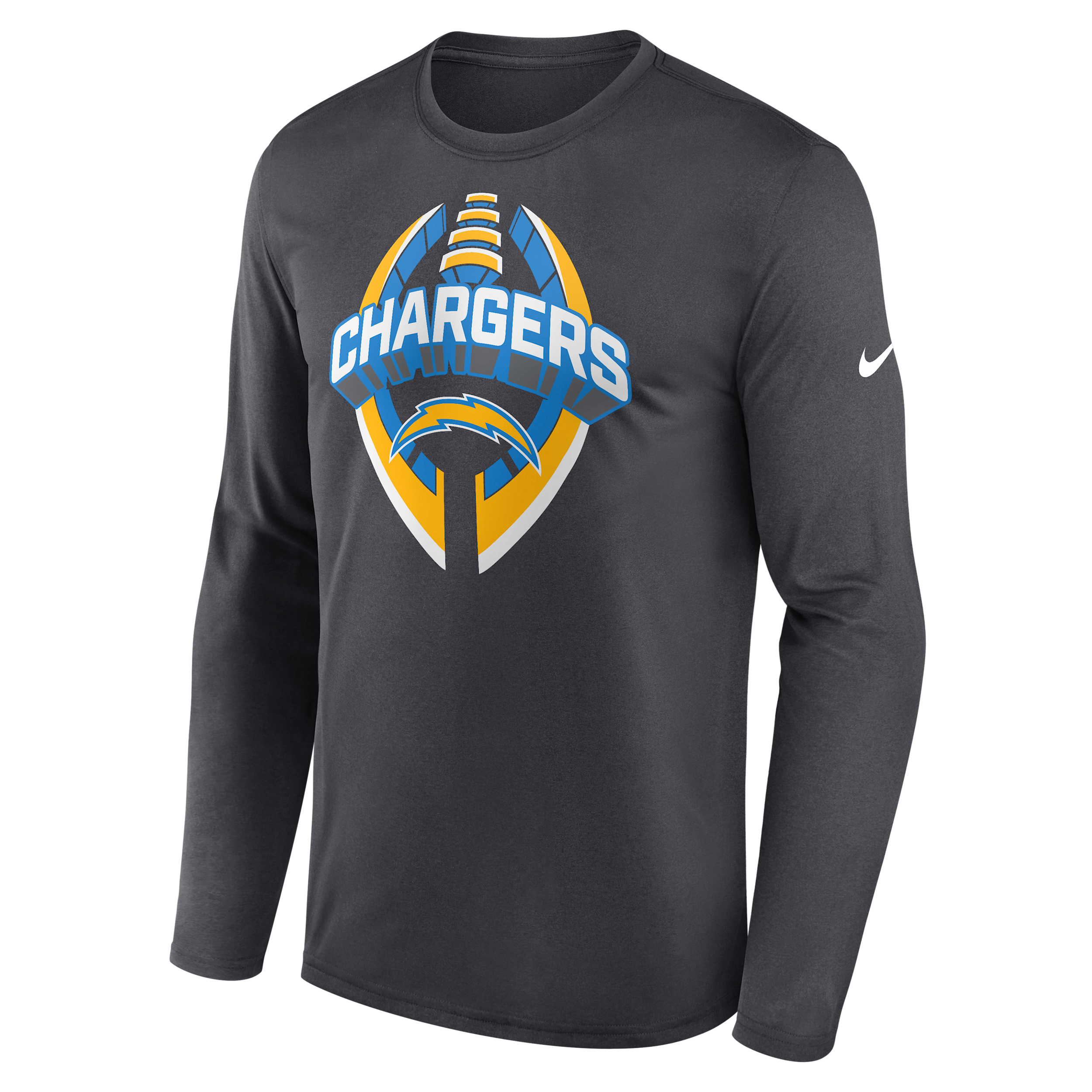 Nike Los Angeles Chargers Legend Icon  Men's Dri-fit Nfl Long-sleeve T-shirt In Gray