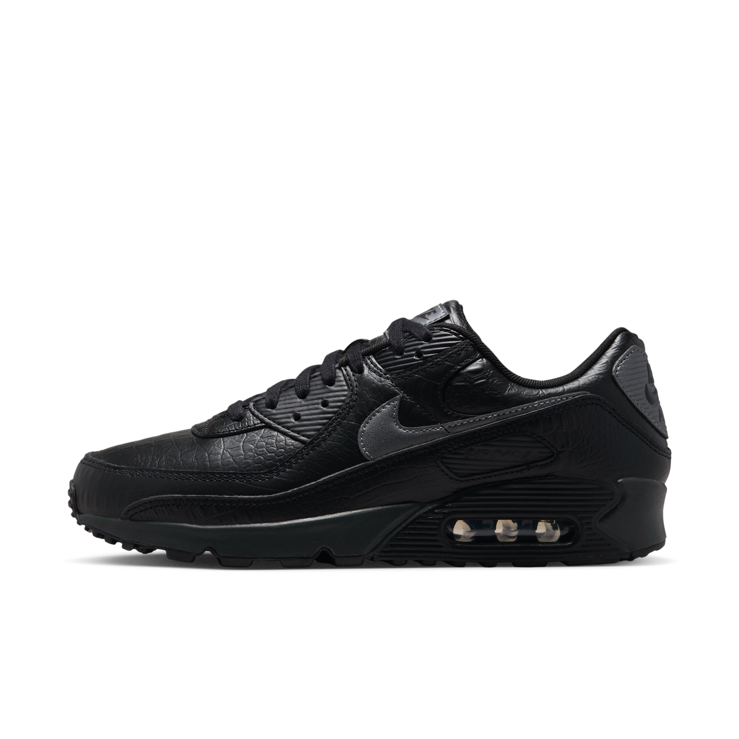 Nike Men's Air Max 90 Premium Shoes in Black | IV6309-010