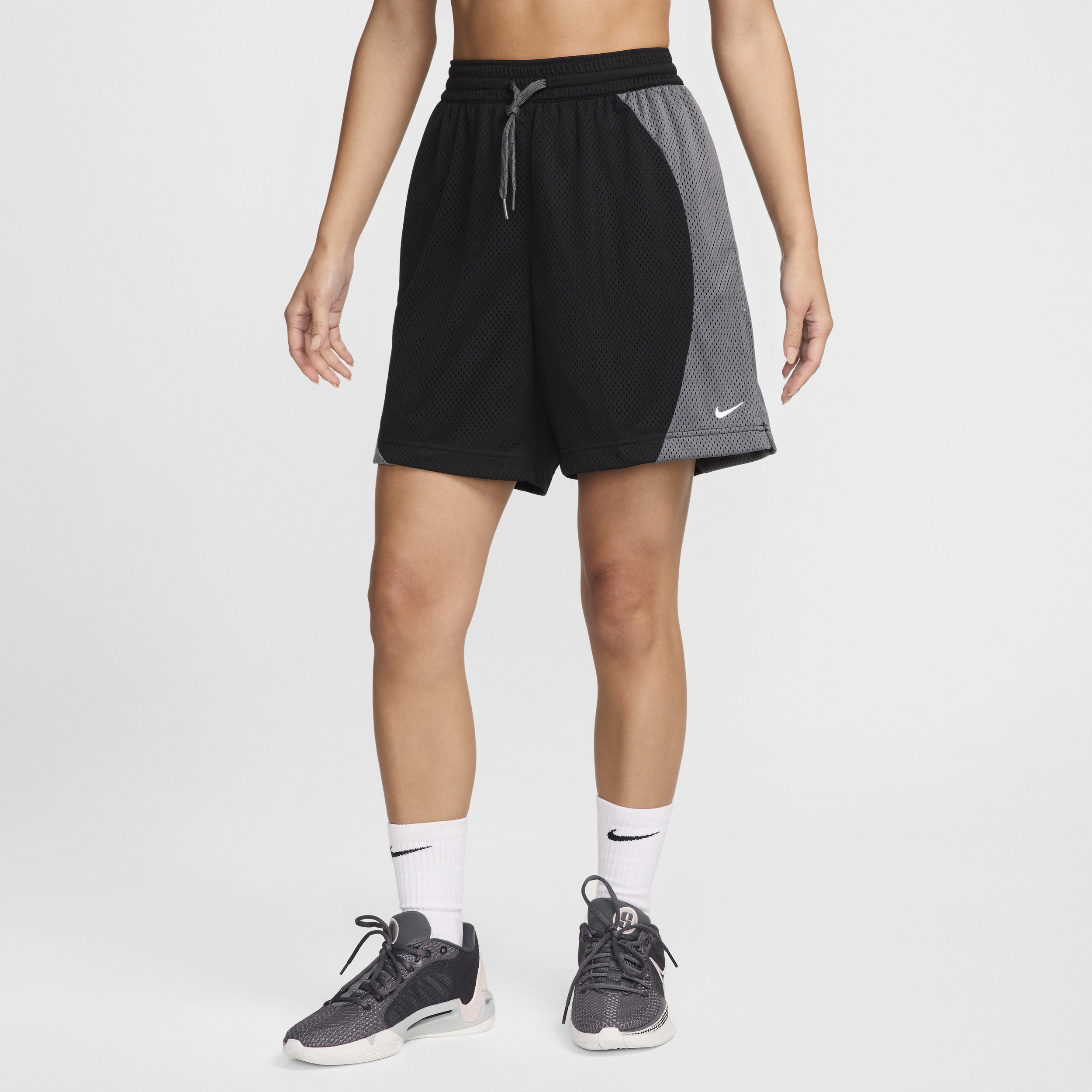 Nike Women's Essential Dri-fit Mesh Basketball Shorts In Black