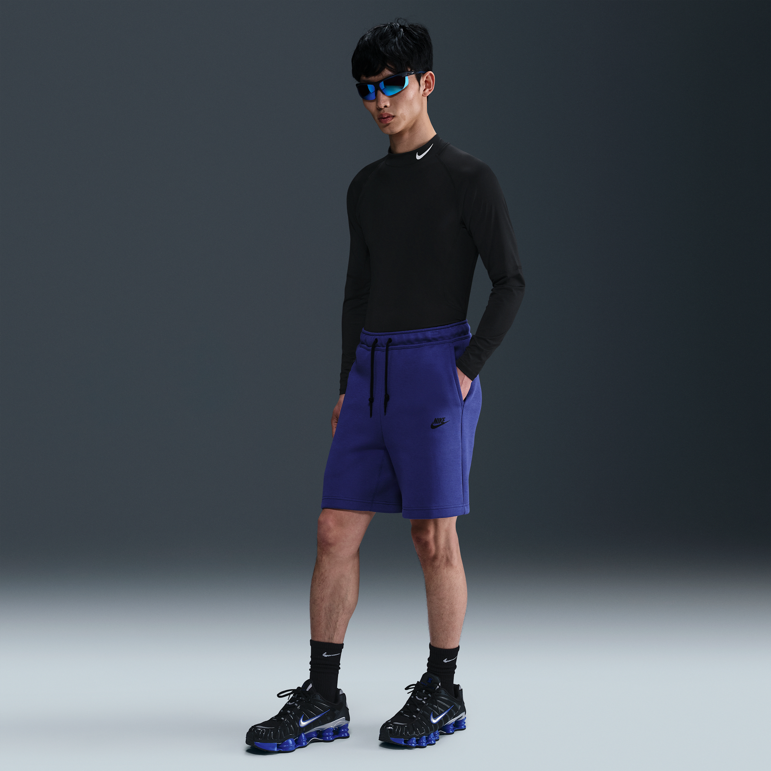 Nike Men's  Sportswear Tech Fleece Shorts In Purple