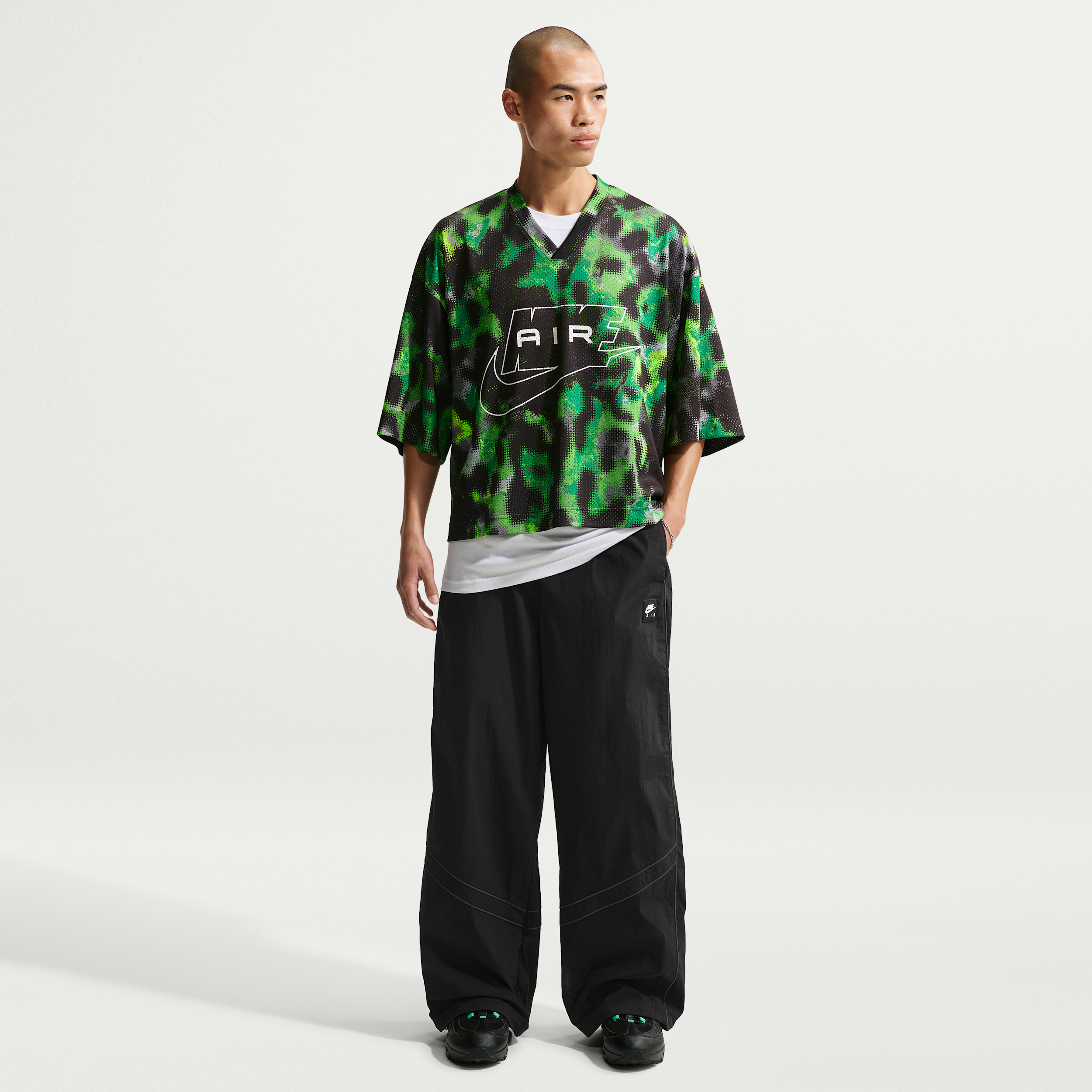 Nike Mens Air Windrunner Track Pants - - Black / Black Size XL