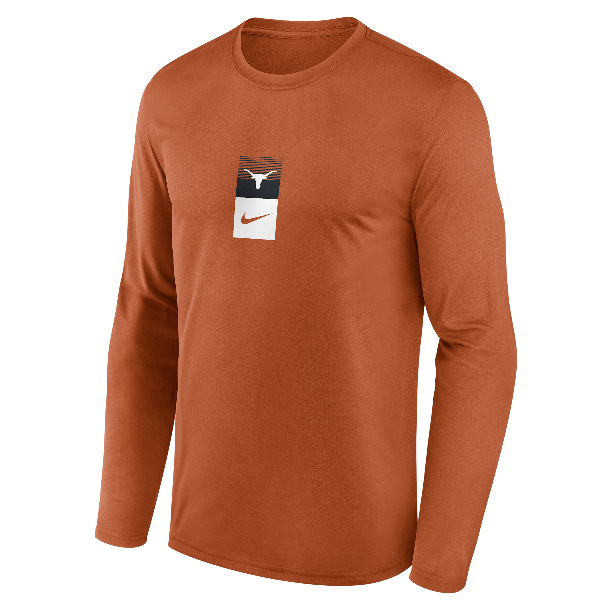 Texas Primetime Stack Legend Nike Men's Dri-FIT College Long-Sleeve T-Shirt in Orange | NKGT81FTXE-EJK