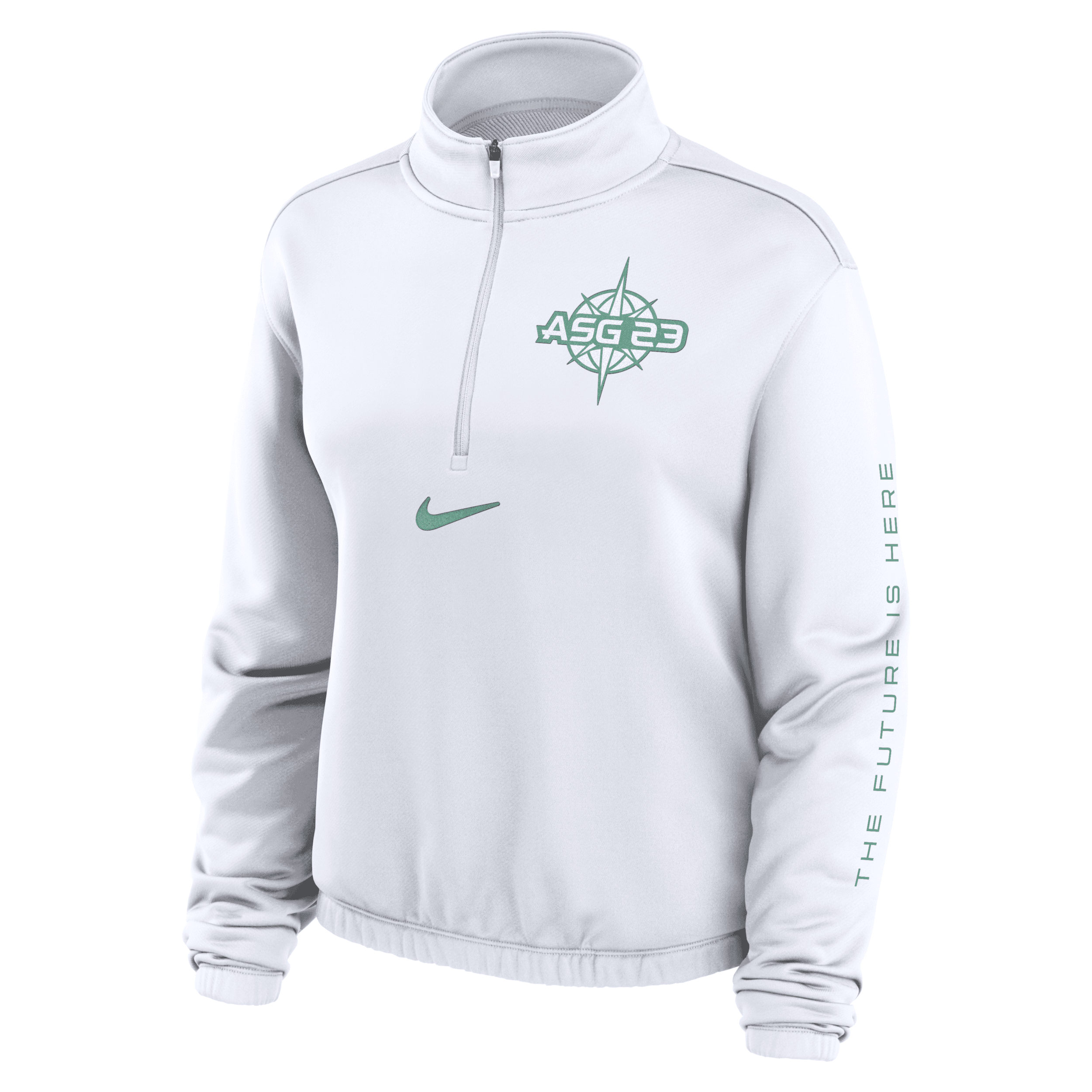 Shop Nike 2023 All-star Game  Women's Mlb 1/2-zip Pullover In White