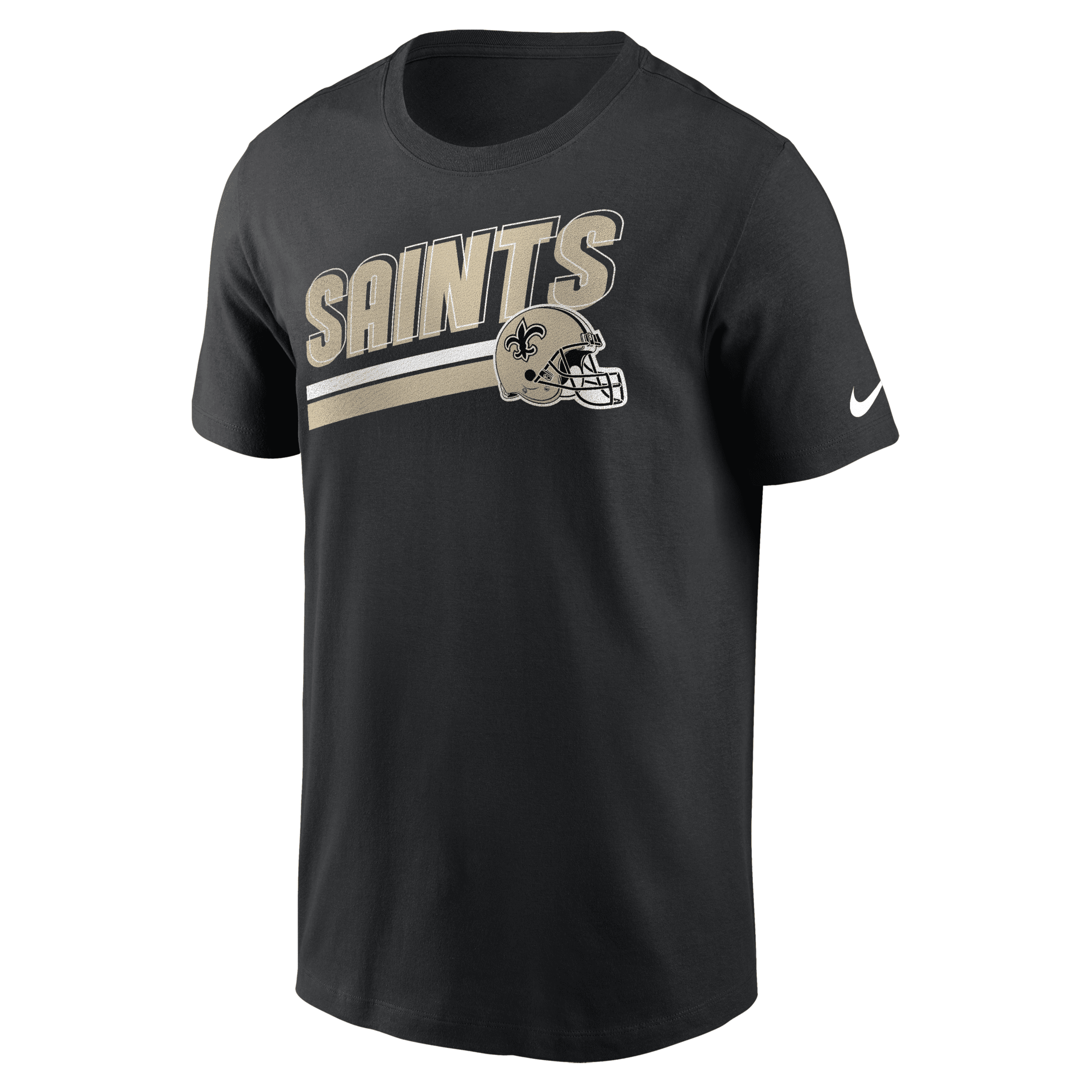 Nike Black New Orleans Saints Essential Blitz Lockup T-shirt In Black