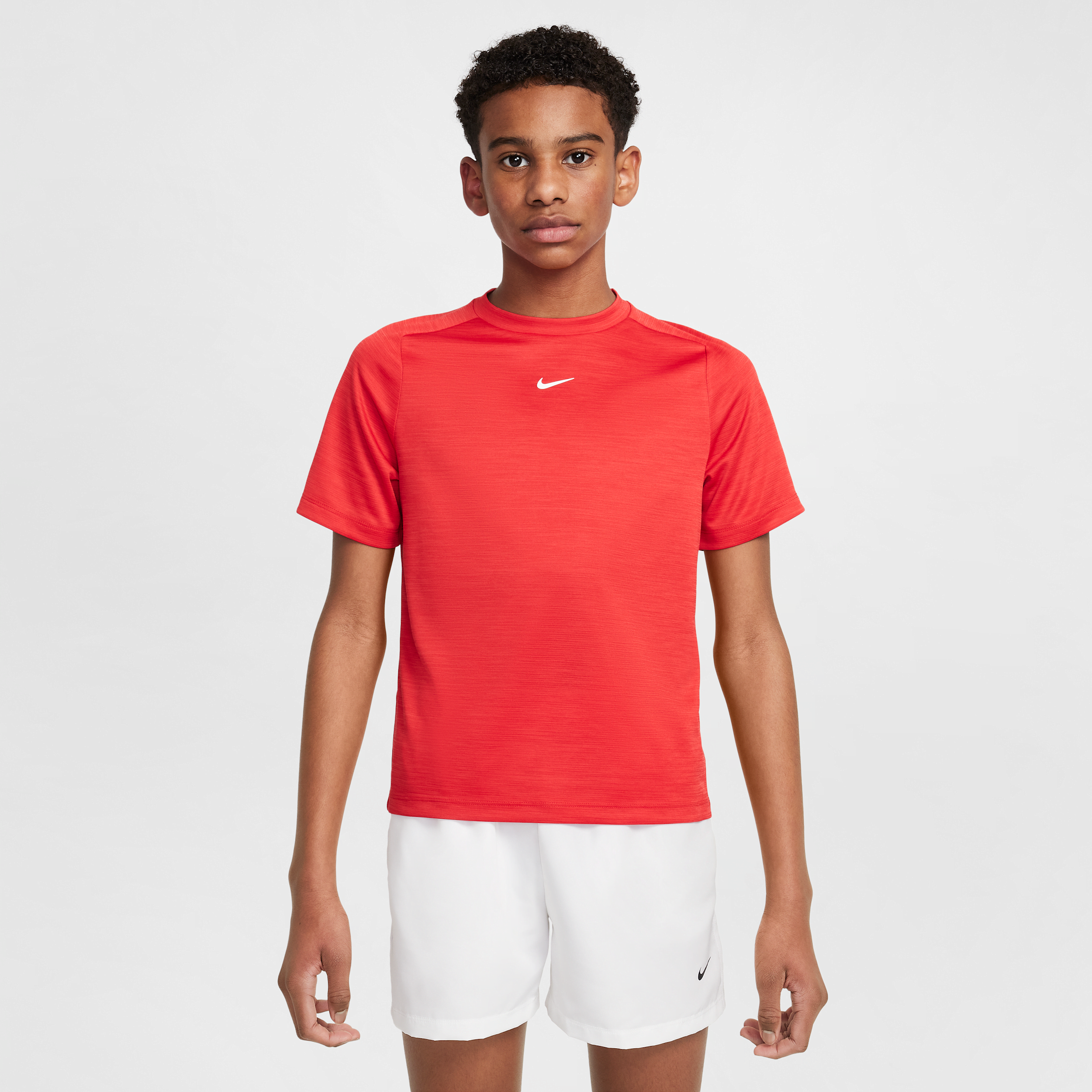 Nike Multi Big Kids' Dri-fit Short-sleeve Top In Red