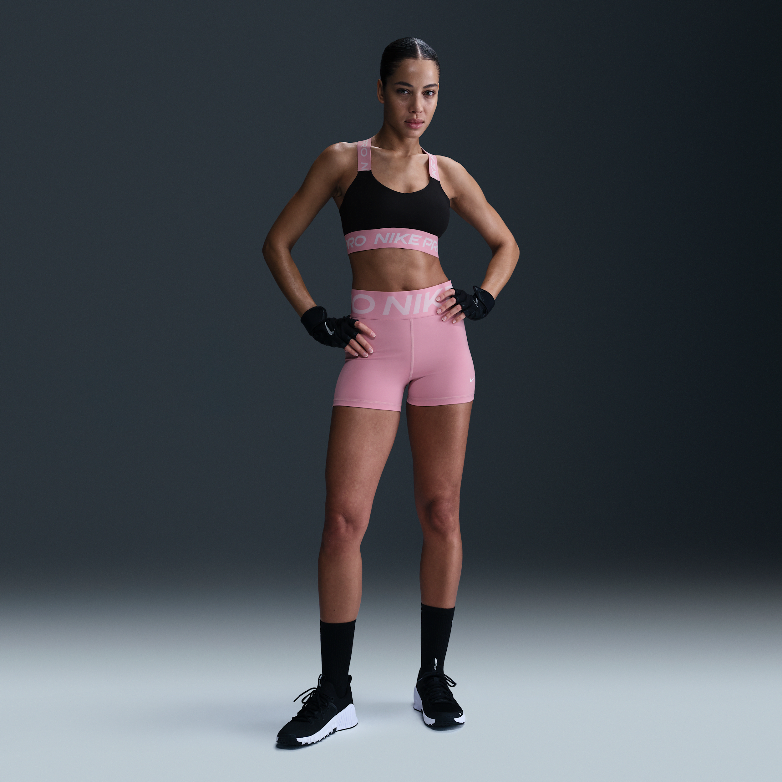 Nike Women's  Pro Sculpt High-waisted 3" Biker Shorts In Pink