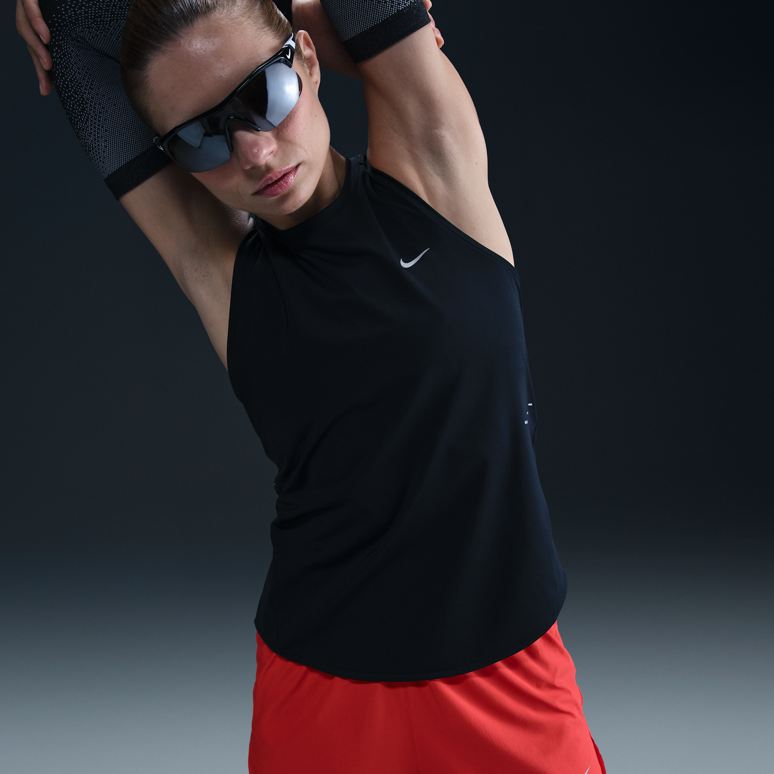 Nike Women's Swift Dri-fit Running Tank Top In Black