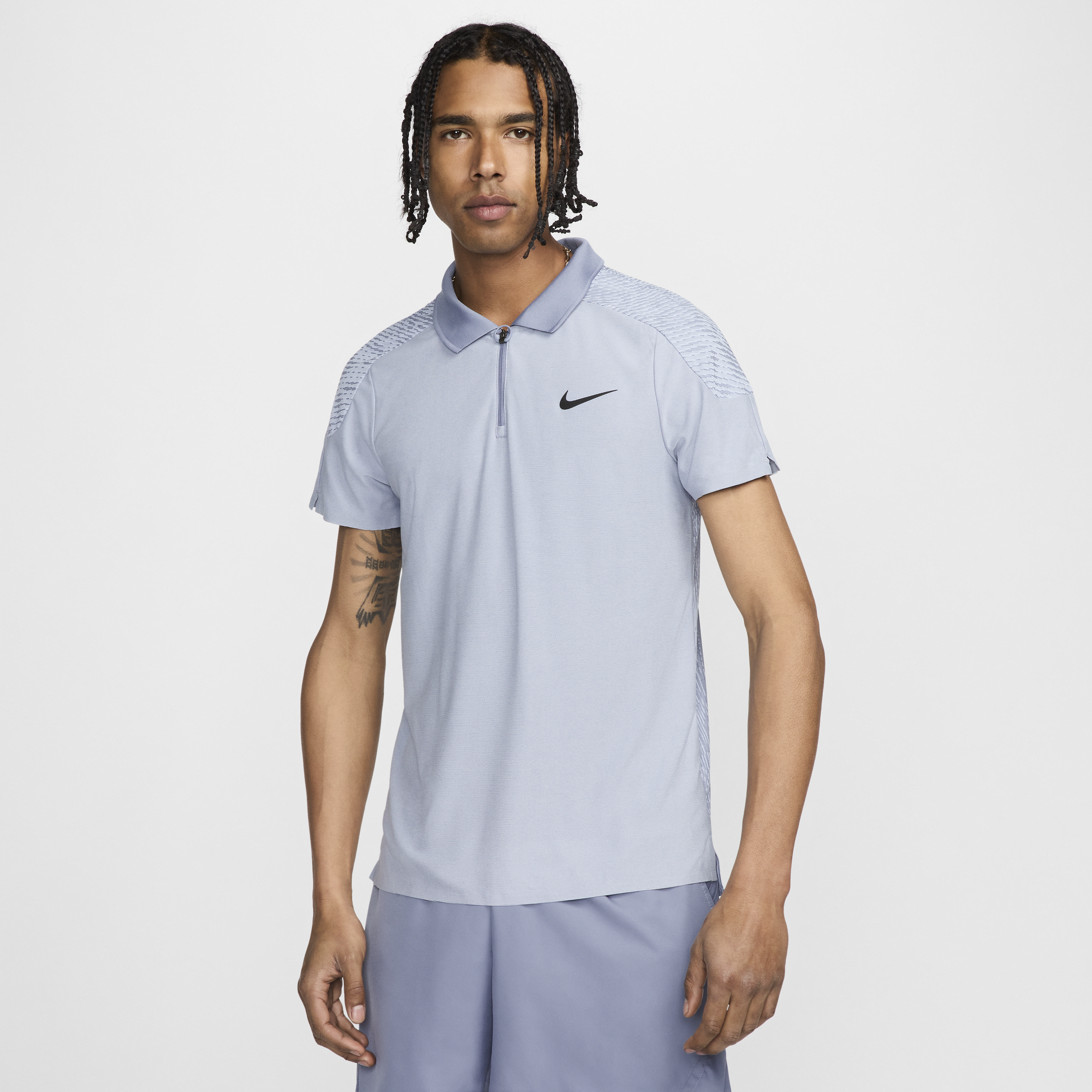 Shop Nike Men's Slam Dri-fit Adv Tennis Polo In Blue