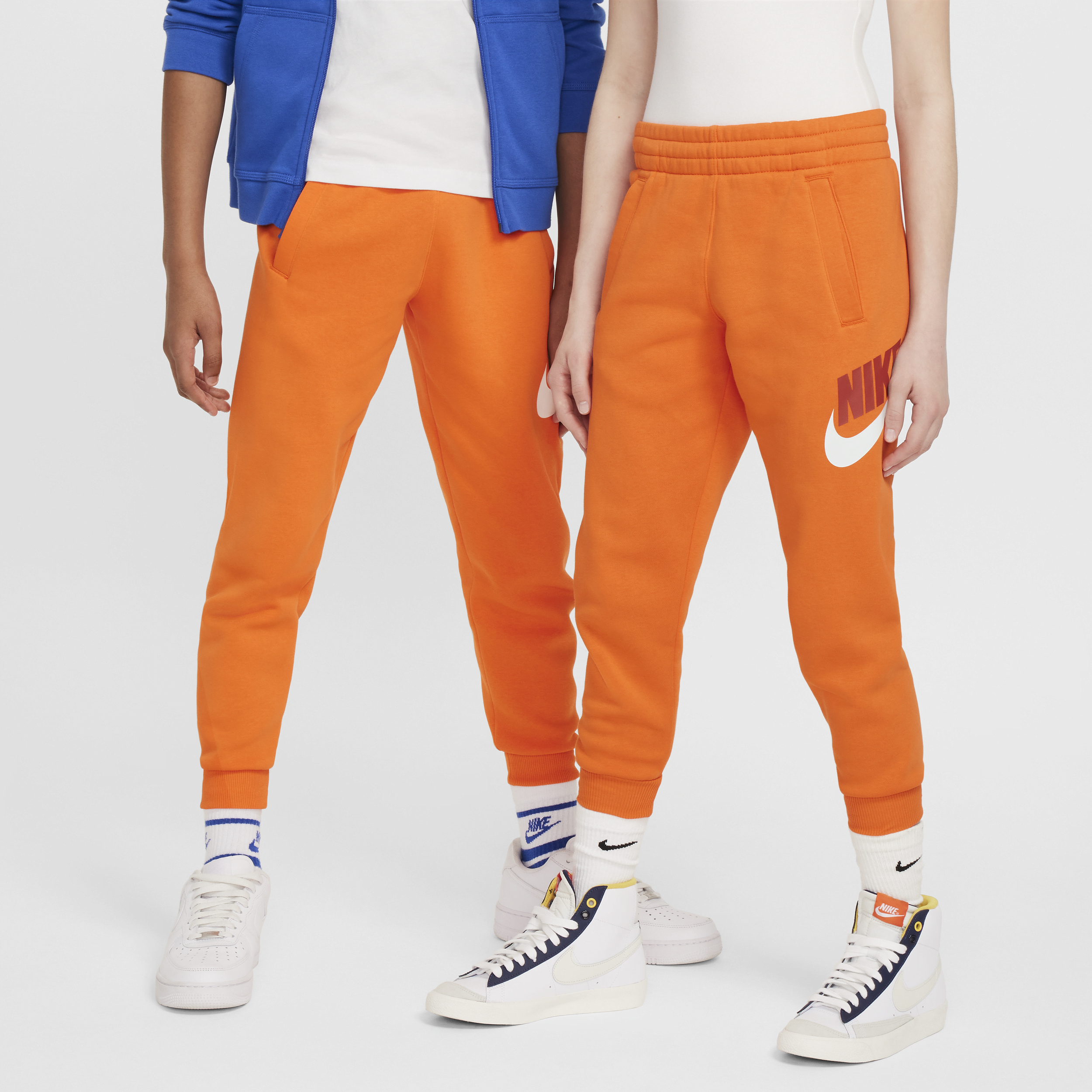 Shop Nike Club Fleece Big Kids' Jogger Pants In Orange