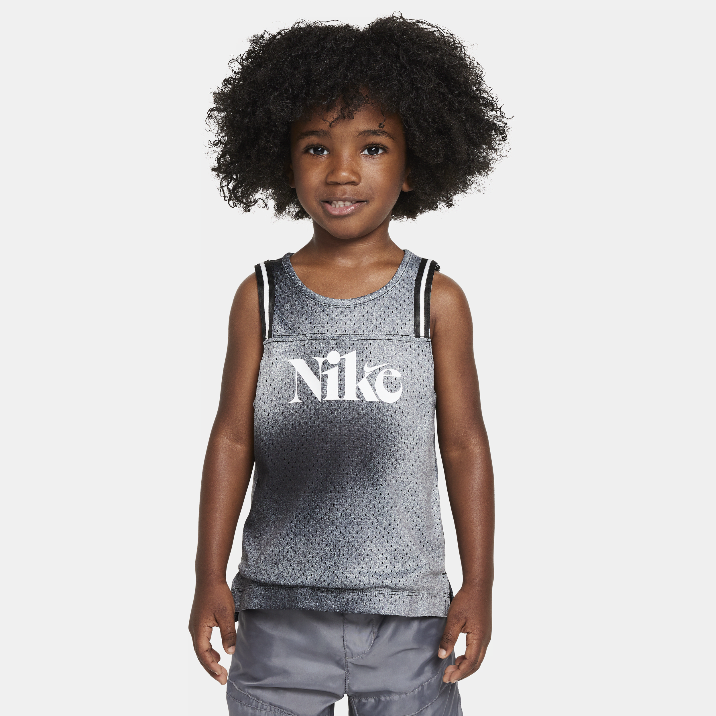 Nike Babies' Culture Of Basketball Printed Pinnie Toddler Top In Black